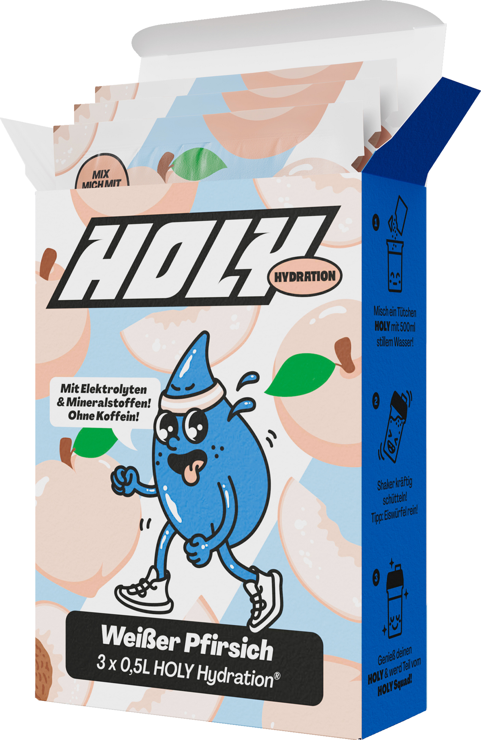 HOLY 3er Box Hydration Weißer Pfirsich