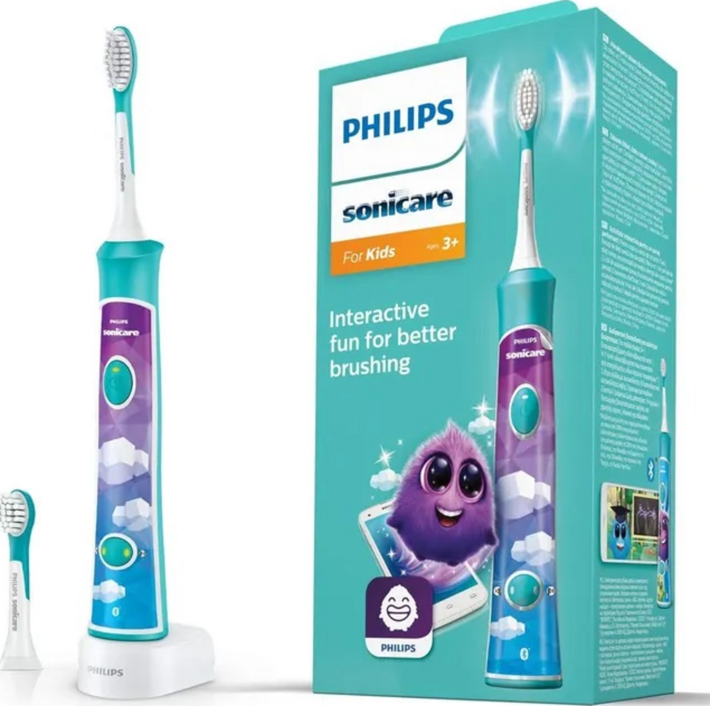PHILIPS Sonicare For Kids Elektrische Schallzahnbürste blau HX6322/04