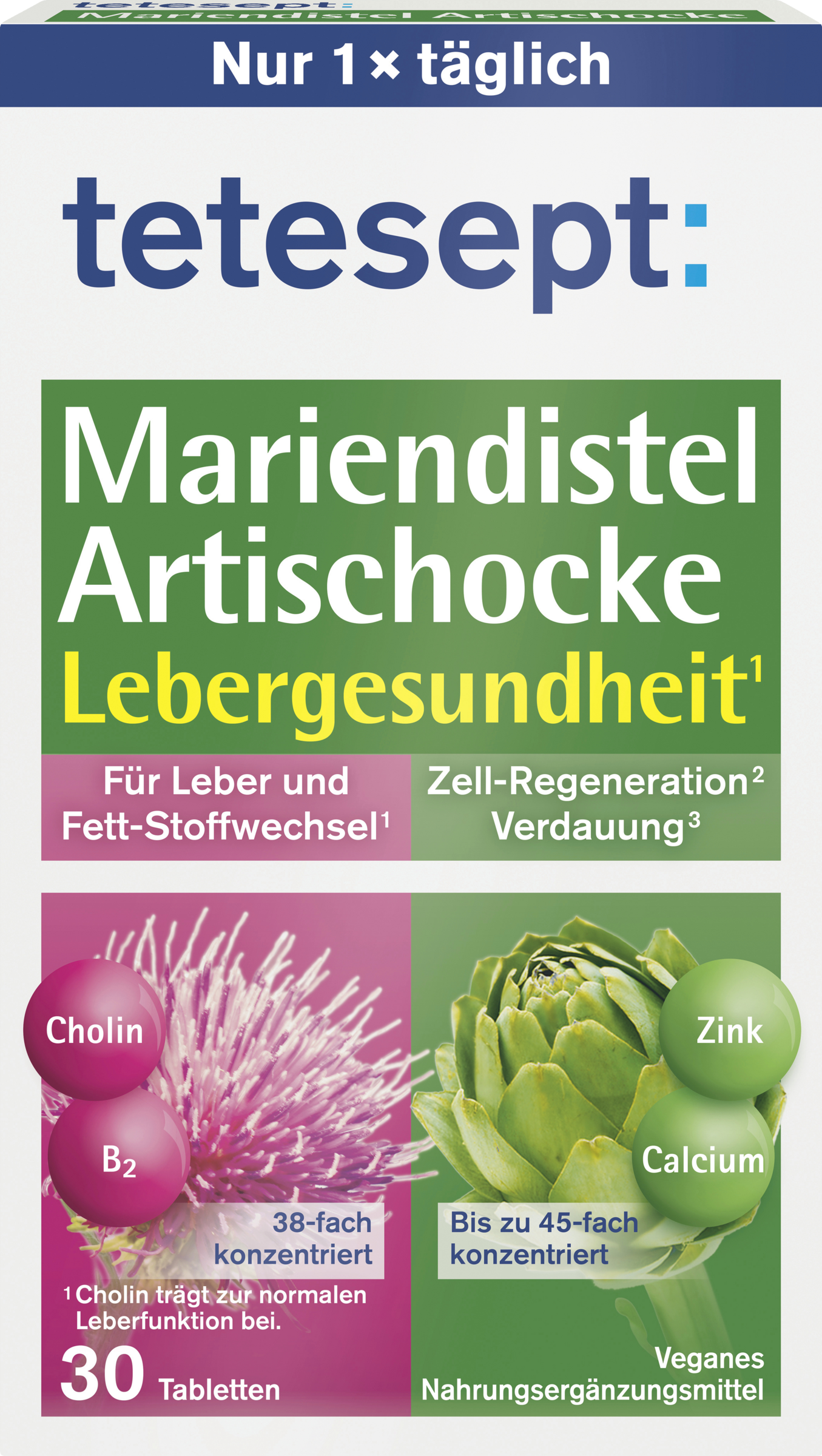 tetesept Mariendistel Artischocke Tabletten