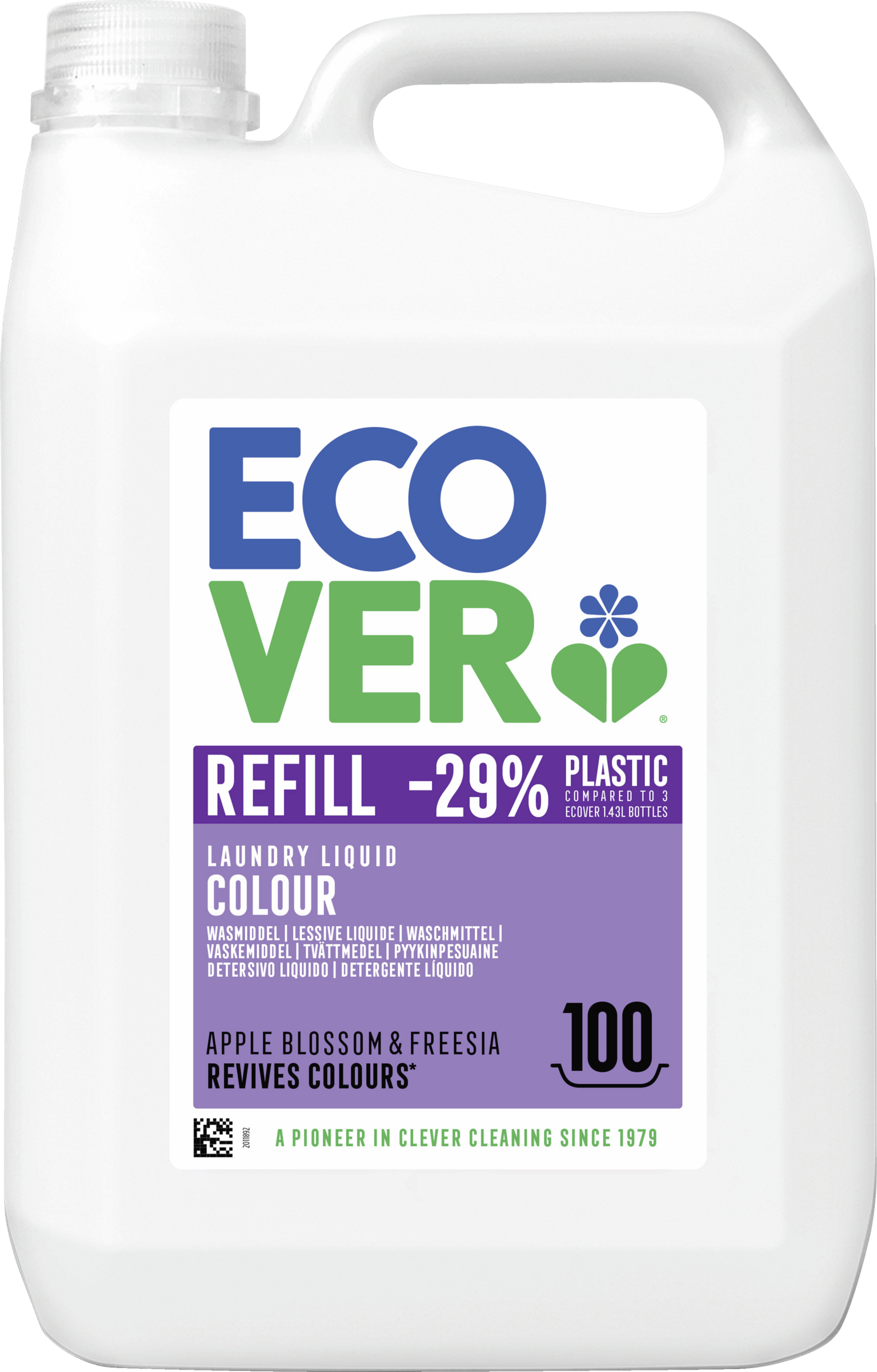 Ecover Colorwaschmittel Flüssig Apfelblüte & Freesie 100 WL