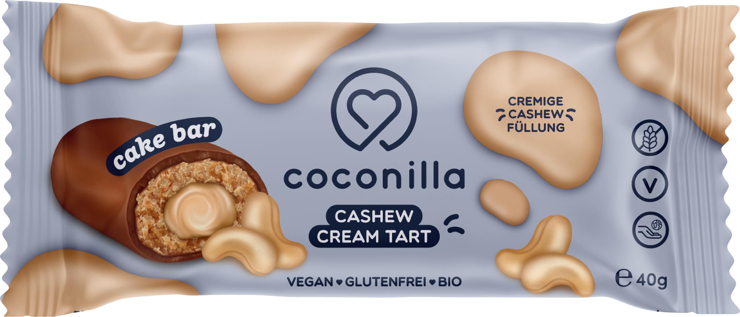 coconilla Bio Cake Bar Cashew Cream Tart
