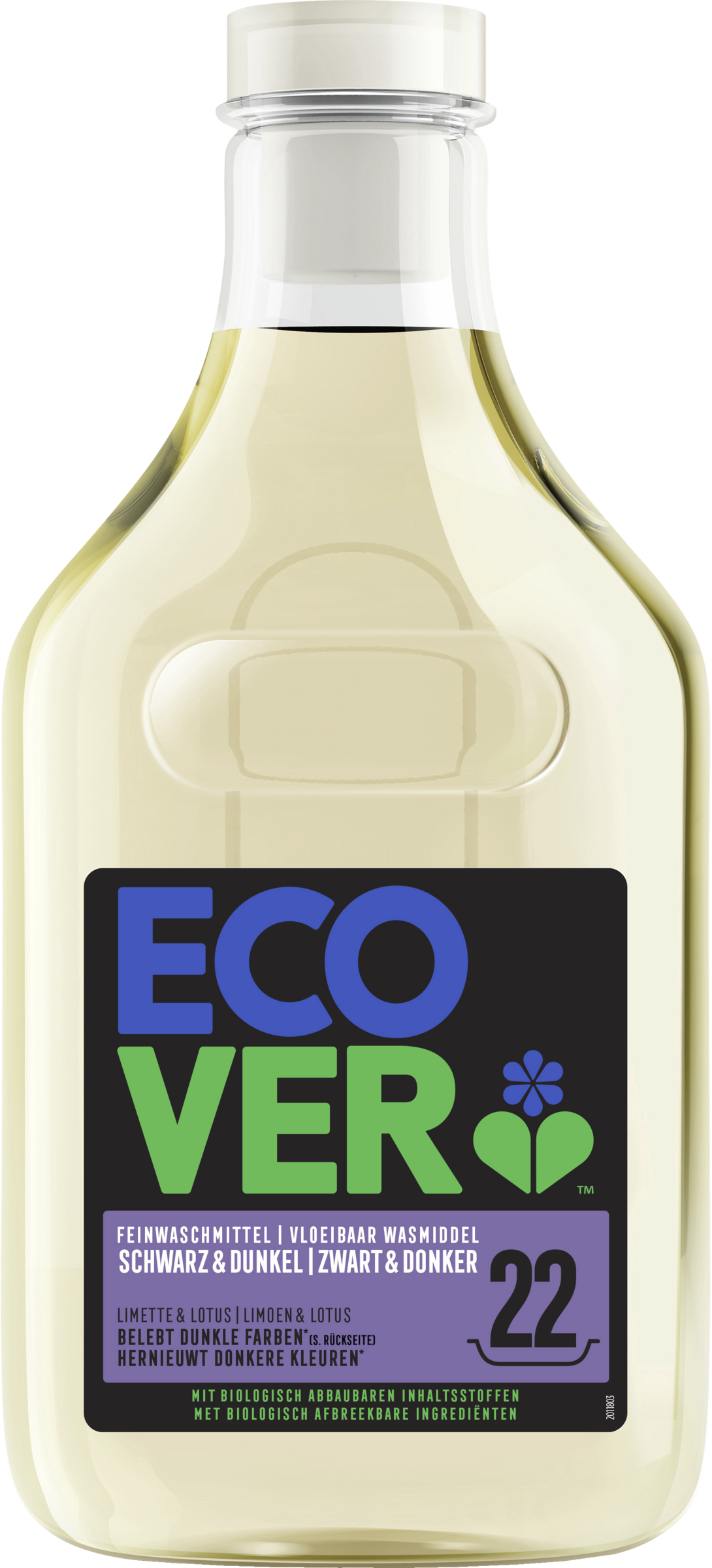 Ecover Feinwaschmittel Schwarz & Dunkel 22WL