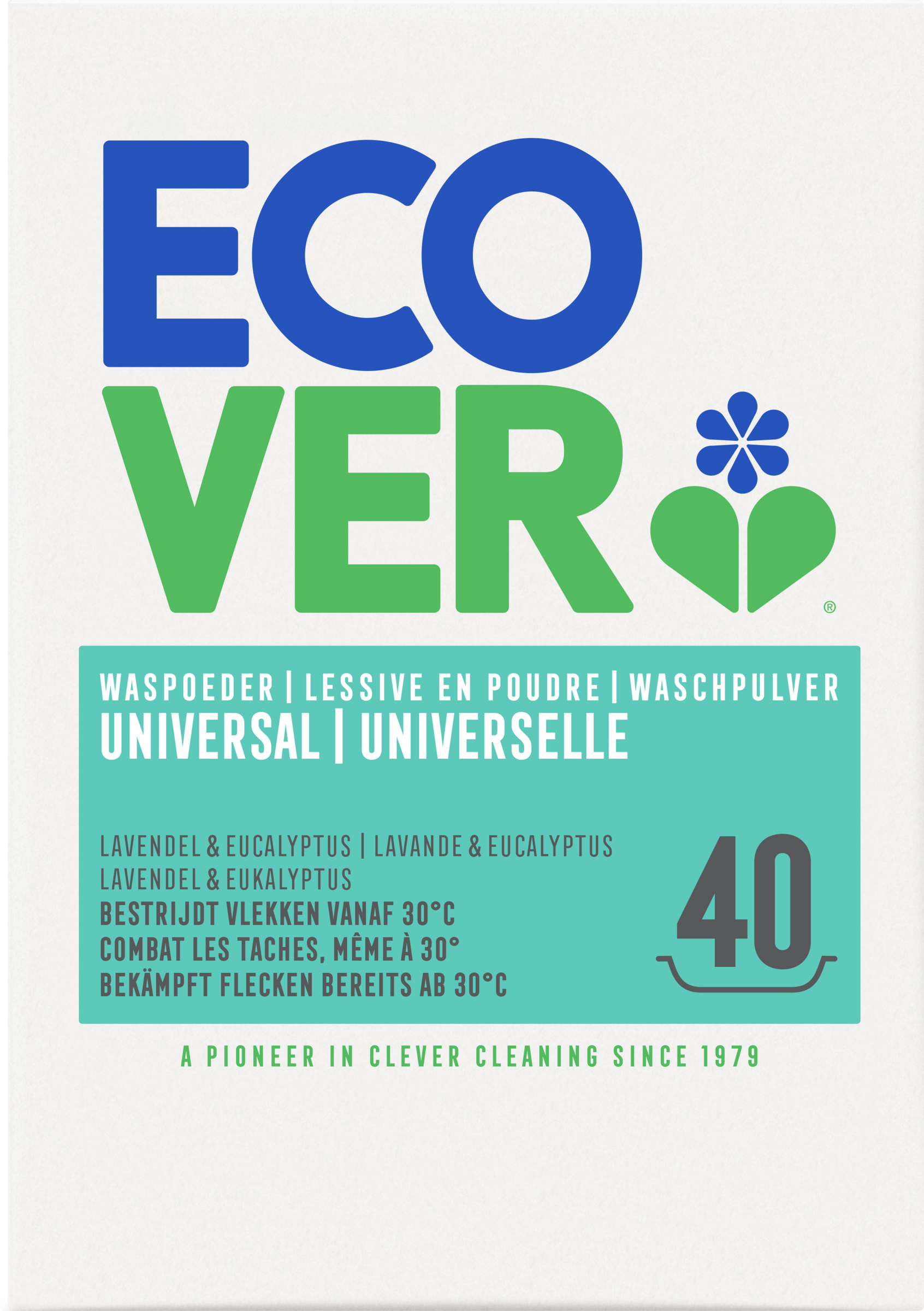 Ecover Universalwaschmittel Pulver Lavendel & Eukalyptus 40 WL