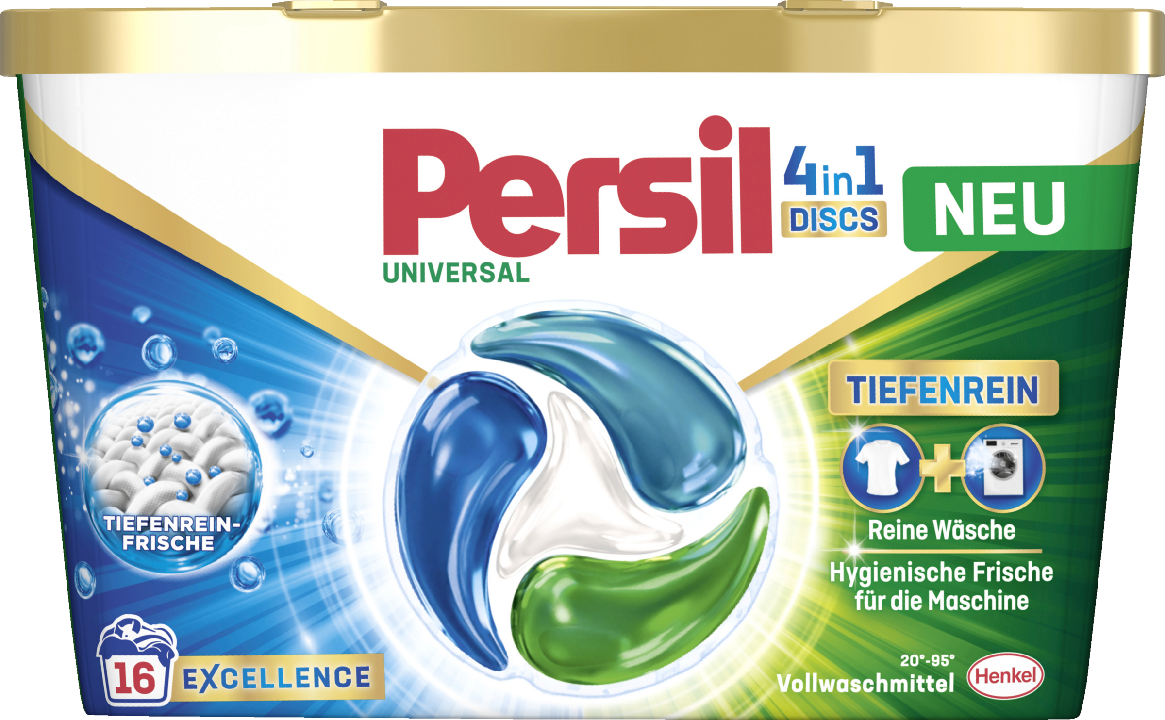 Vollwaschmittel Discs 4in1 16 WL