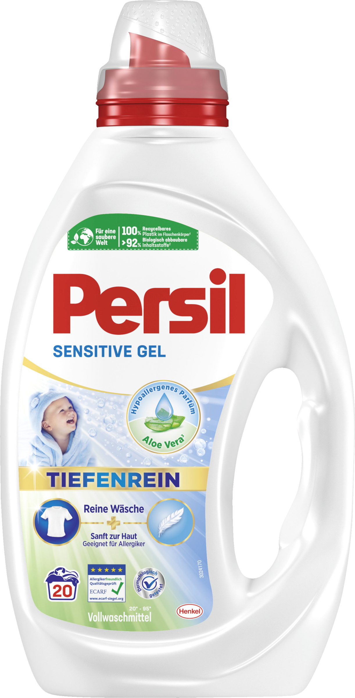 Sensitive-Vollwaschmittel Gel 20WL