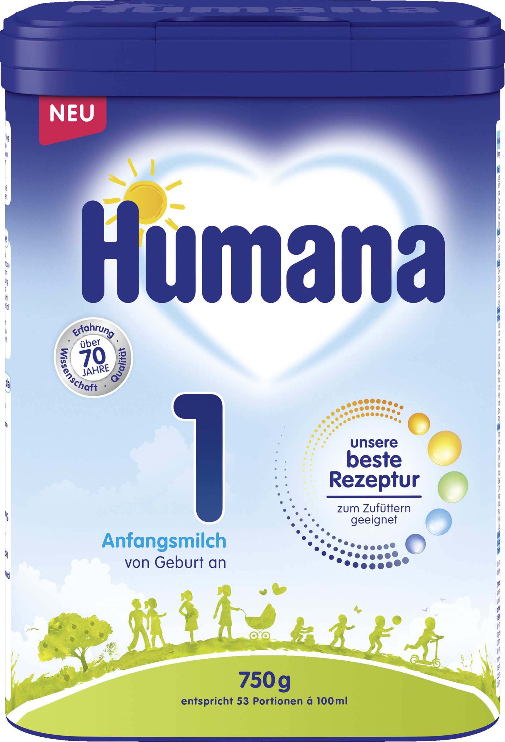 Humana Anfangsmilch 1, von Geburt an