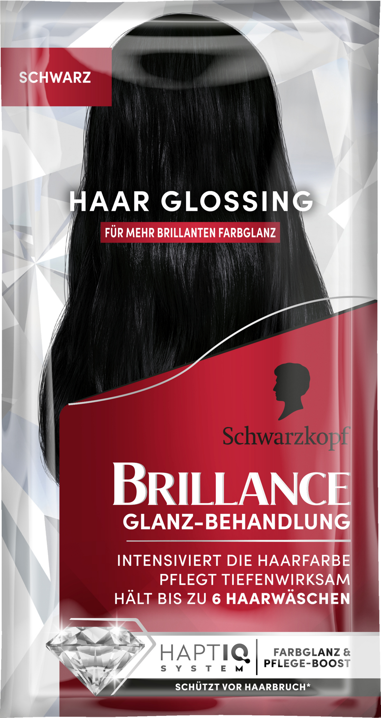 Brillance Haar Glossing Sachet Schwarz