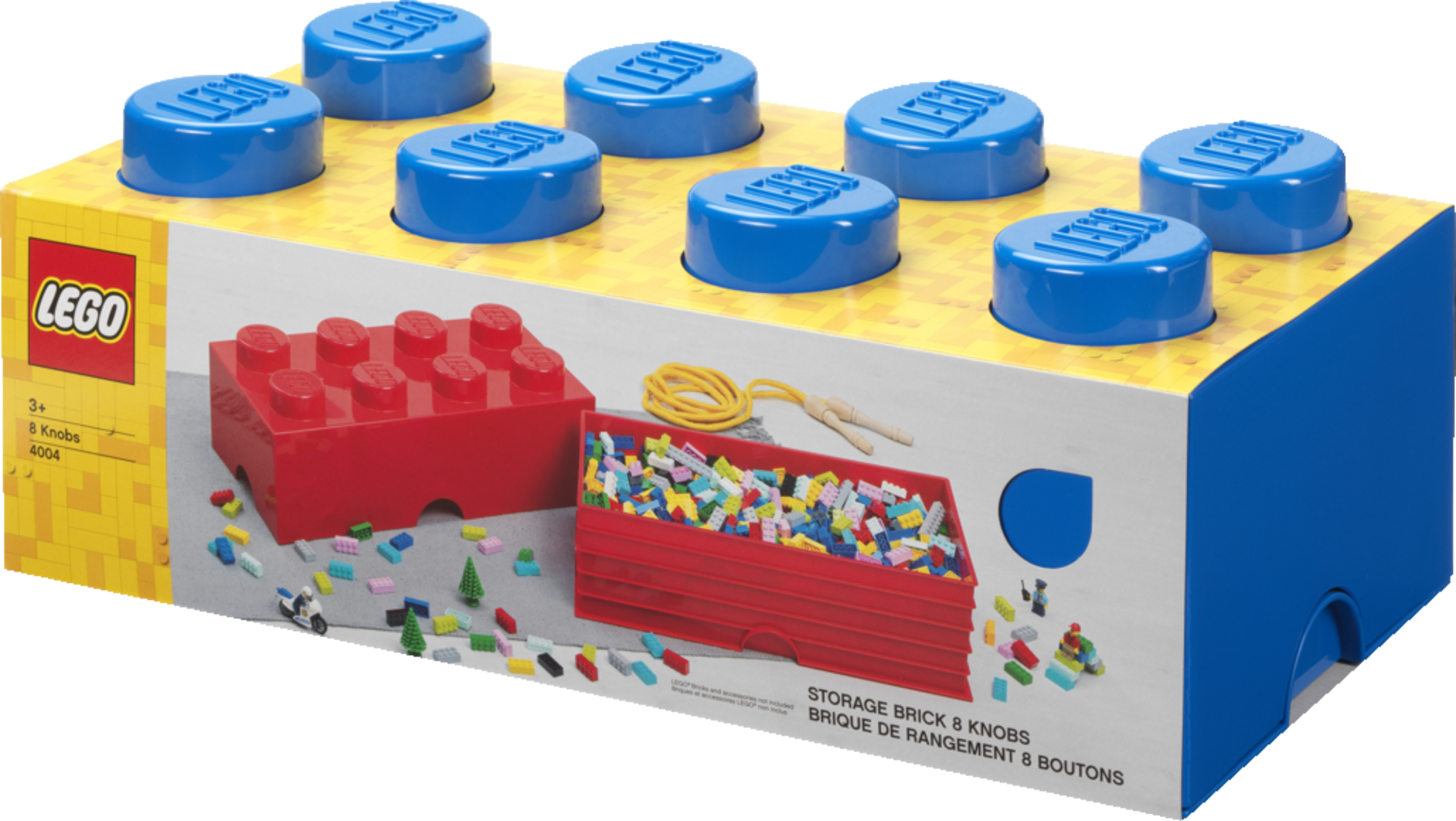 LEGO Aufbewahrungsstein 8 Noppen - Blau