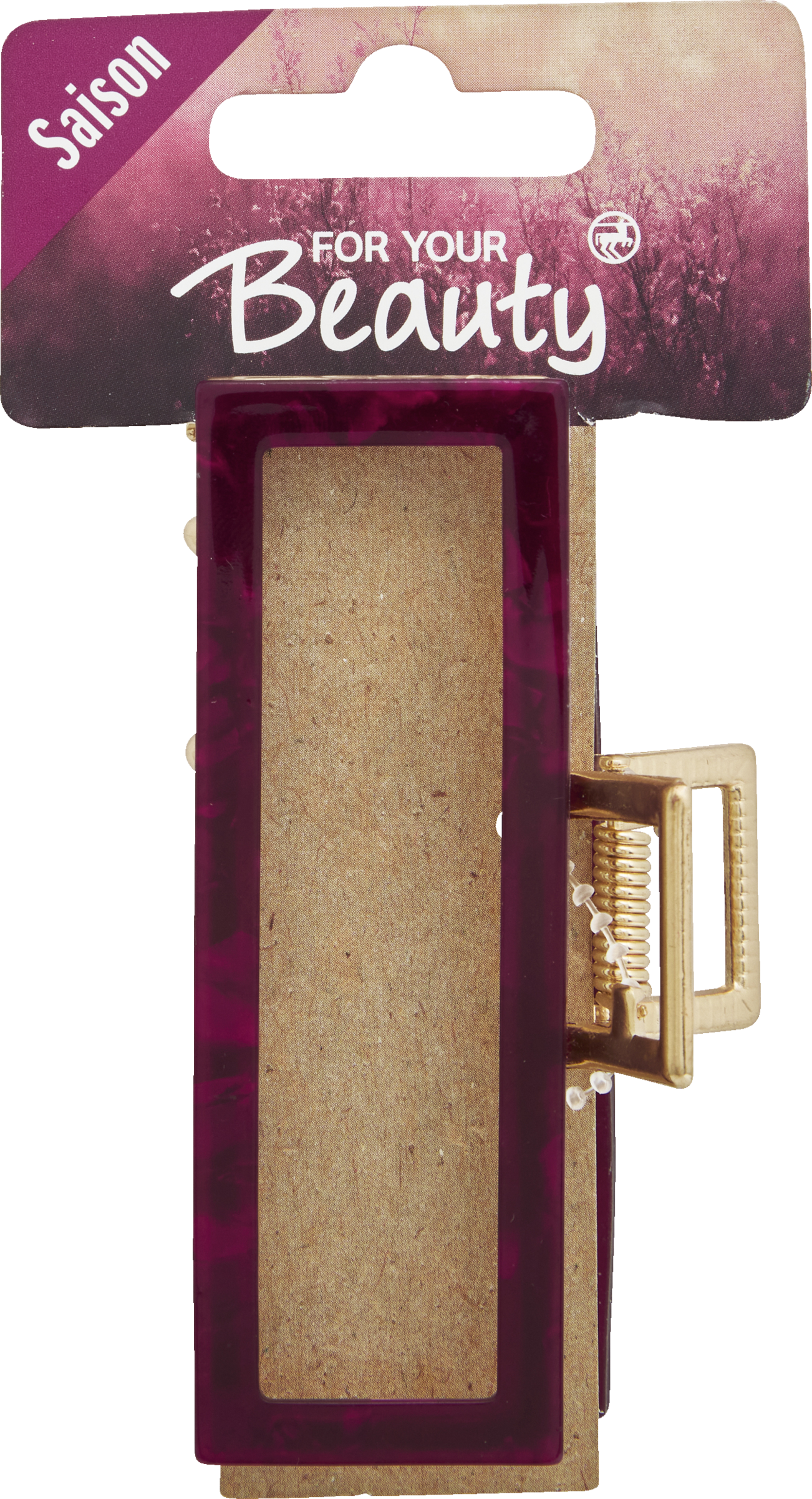 FOR YOUR Beauty Haarspange Metall mit Acetat-Look