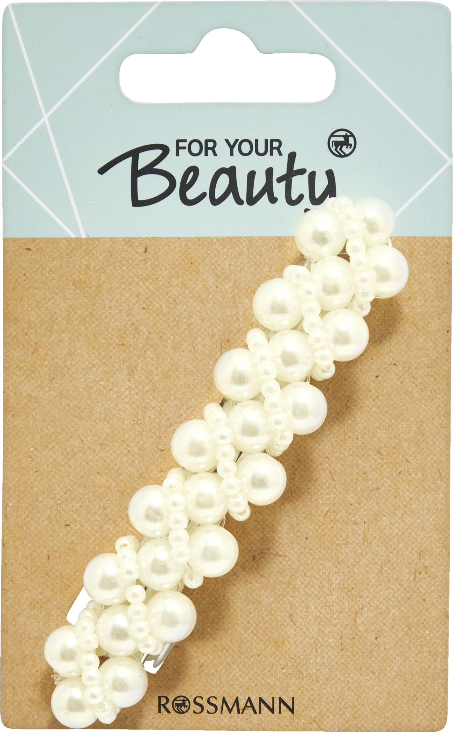 FOR YOUR Beauty Patentspange mit Kunstperlen