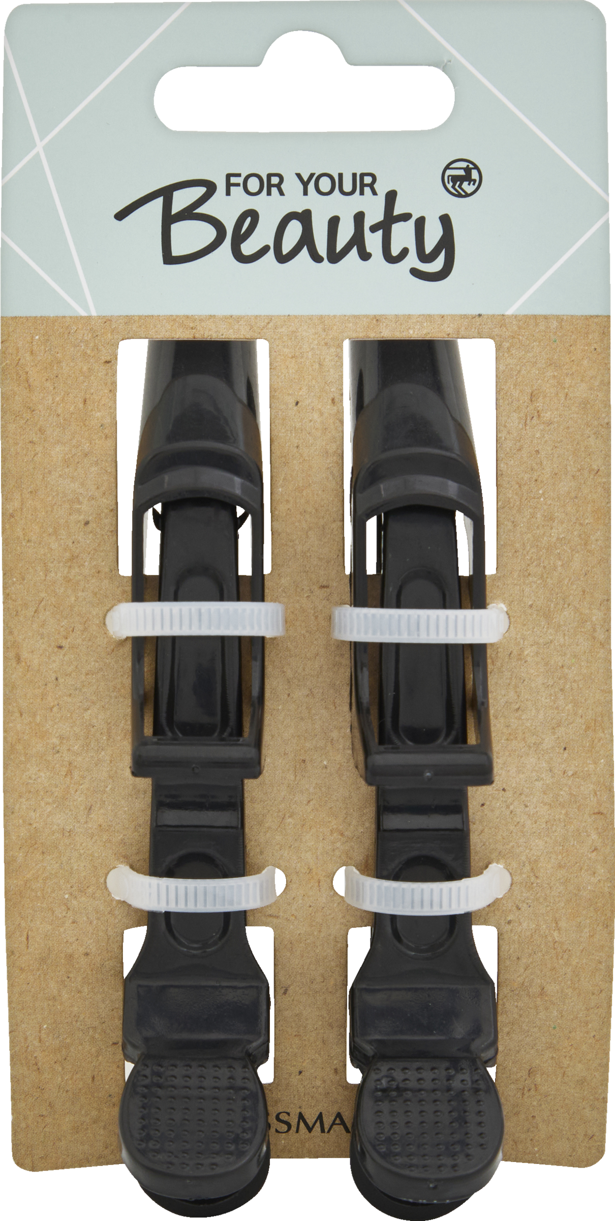 FOR YOUR Beauty 2 Haarclips in den Farben schwarz und rosa