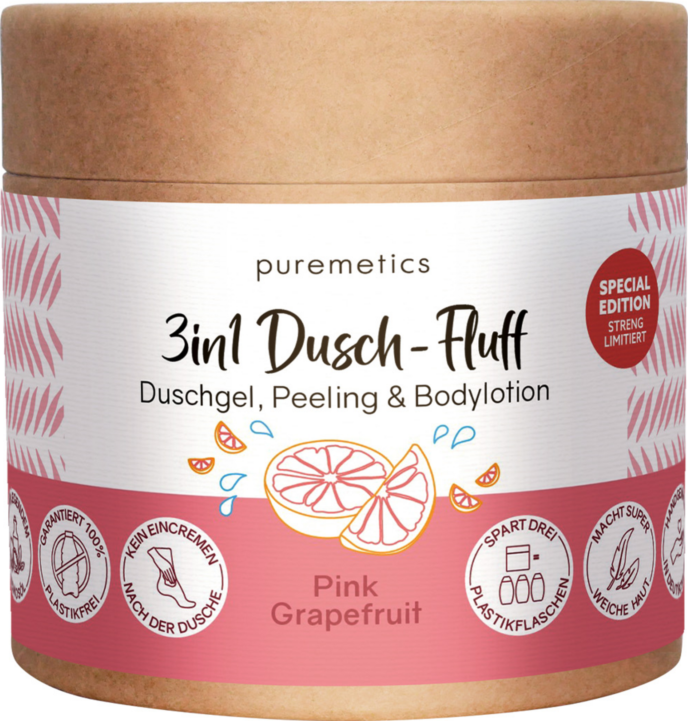 puremetics 3in1 Dusch-Fluff Pink Grapefruit