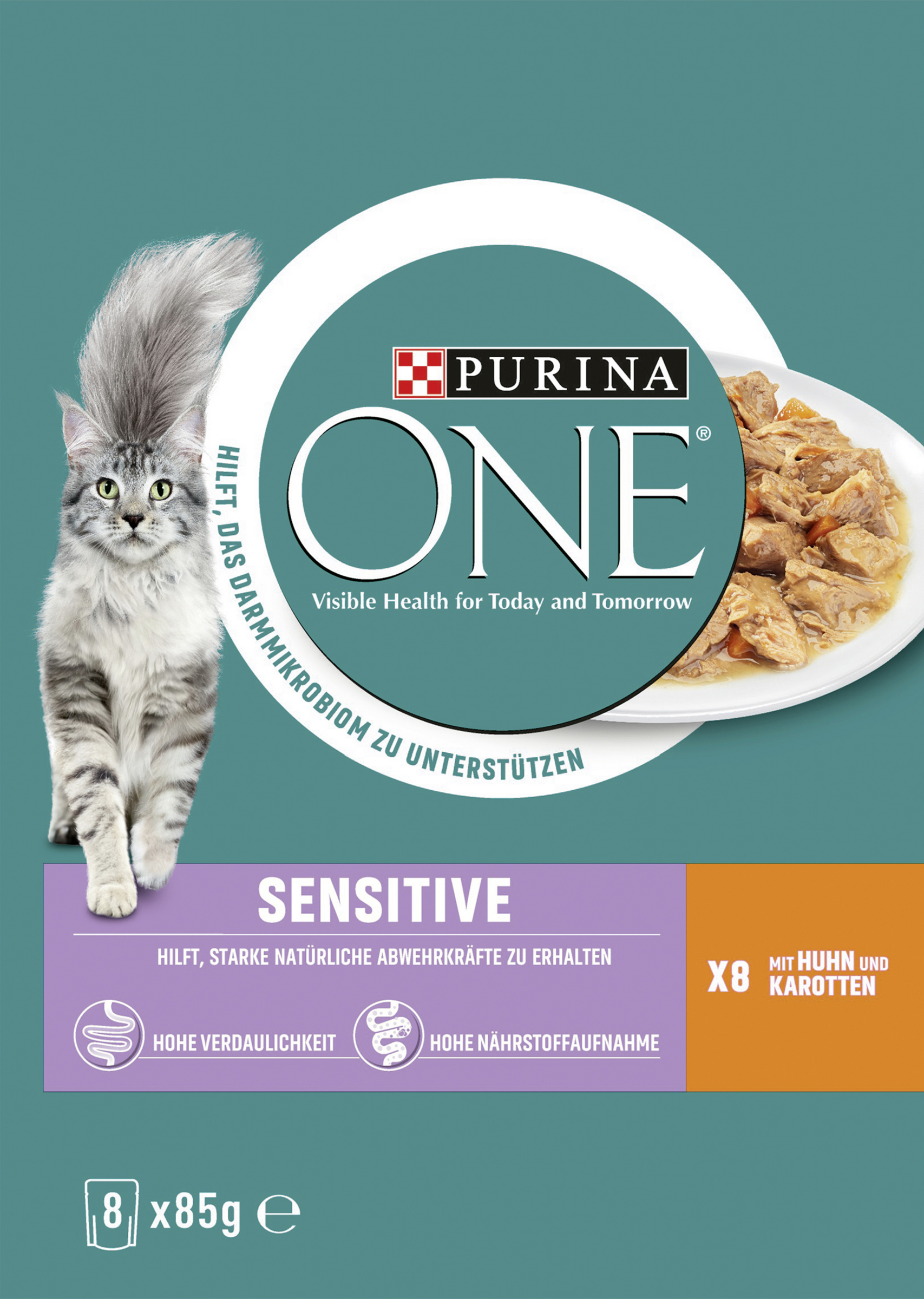 Purina One Sensitive mit Huhn und Karotten