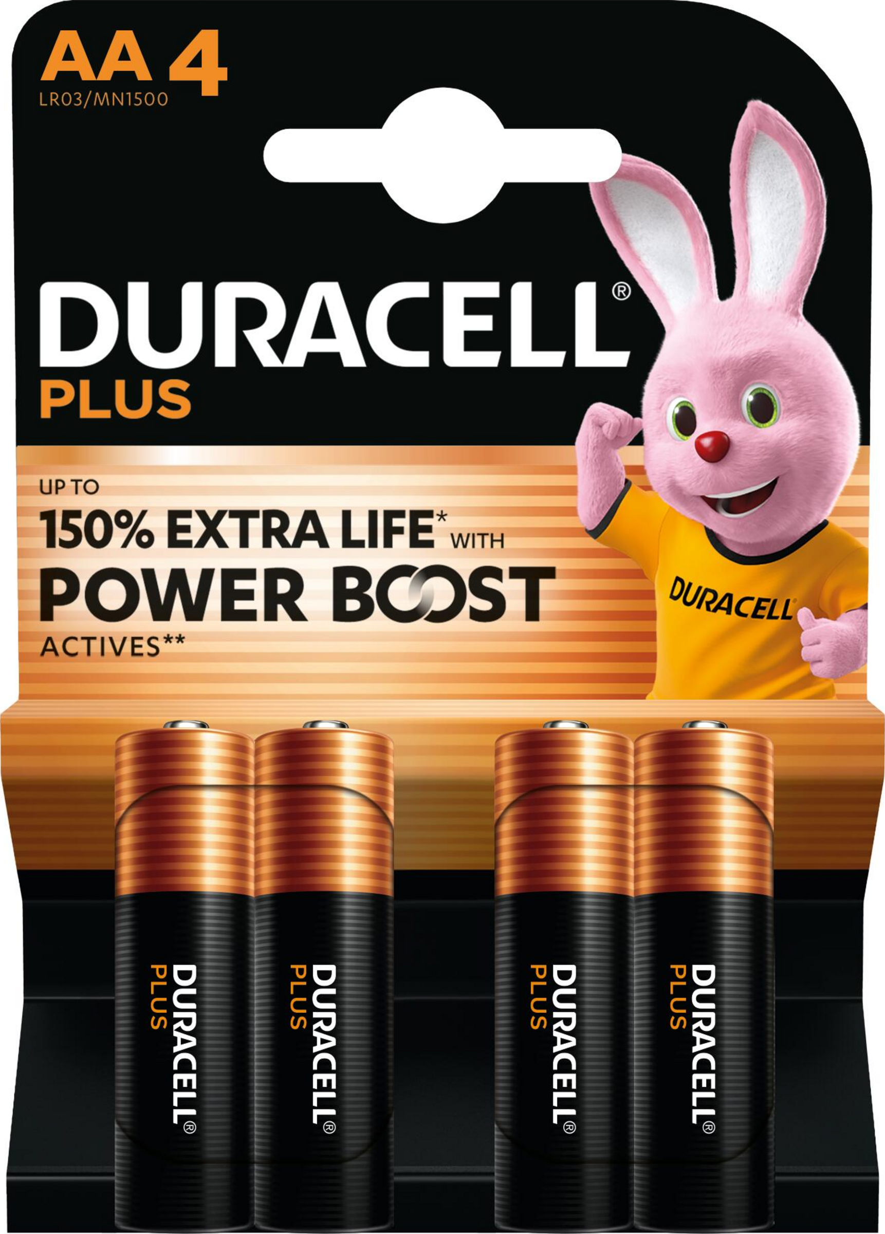 Duracell Plus Mignon AA Alkaline-Batterien
