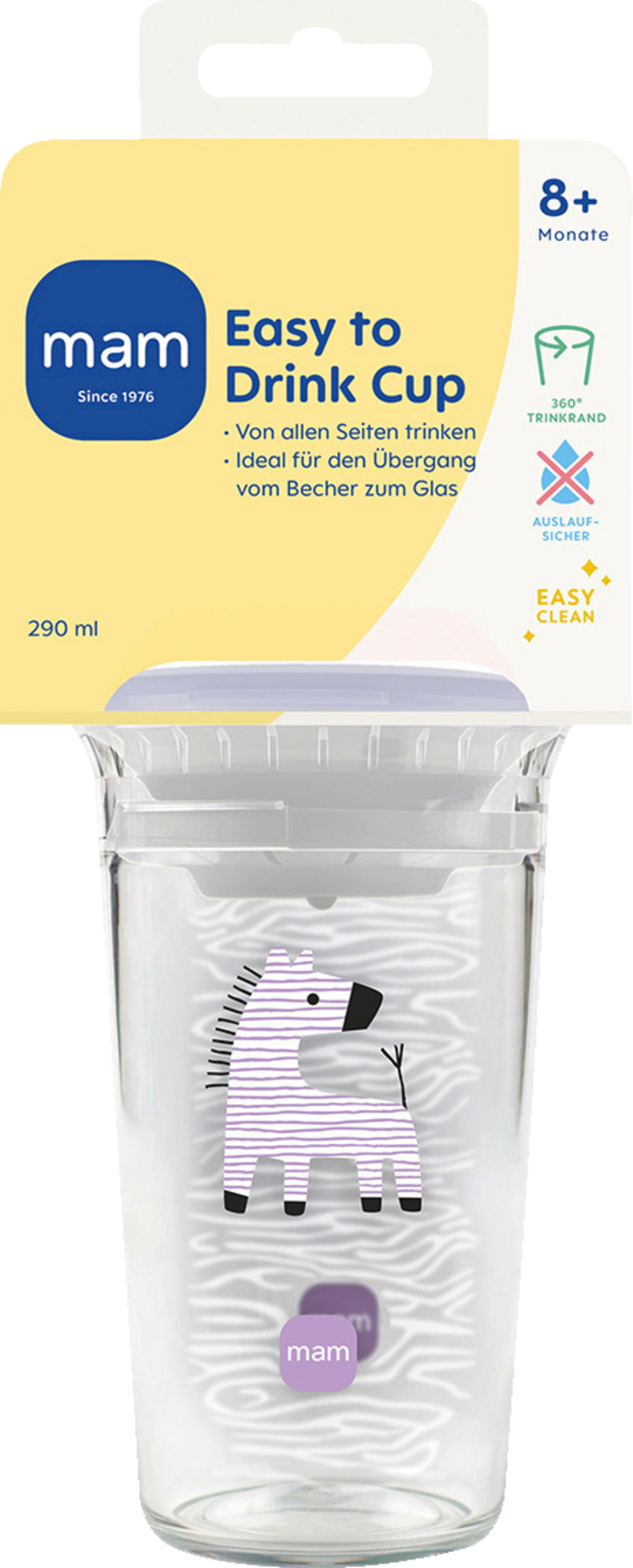 MAM Easy to Drink Cup lila ab dem 8. Monat, 290 ml