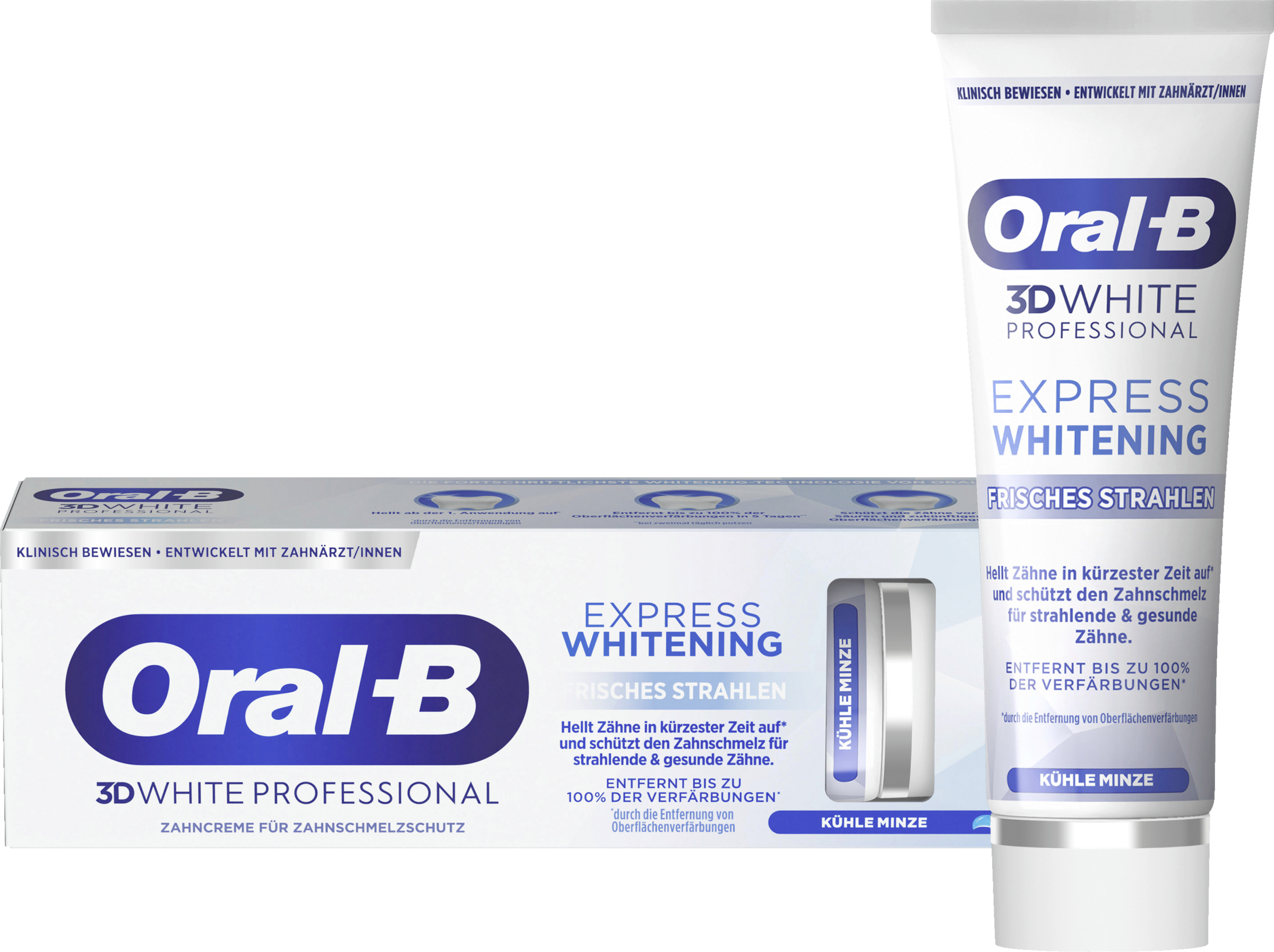 Oral-B 3D White Professional Express Whitening Zahnpasta Frisches Strahlen