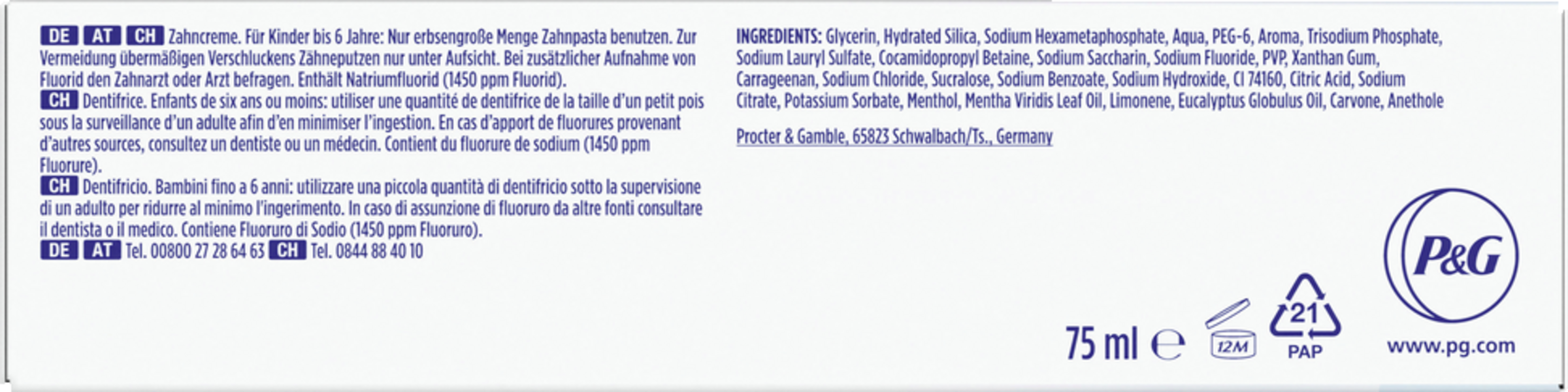 معجون أسنان 3D White Professional Express Whitening Fresh Radiance 4