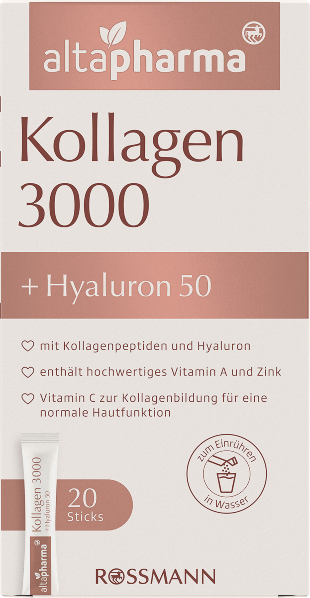 Kollagen 3000 + Hyaluron 50 Sticks