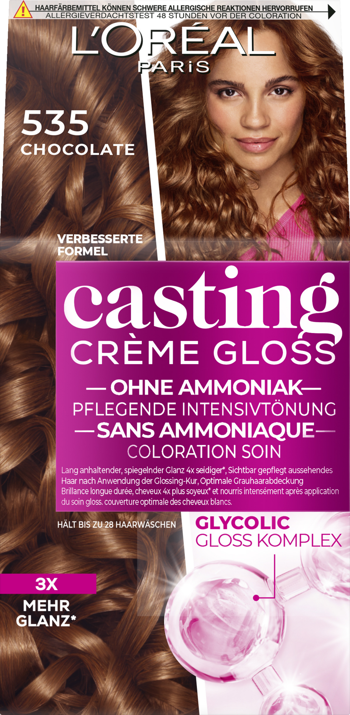 L’Oréal Paris Casting Creme Gloss Pflegende Intensivtönung 535 Chocolate