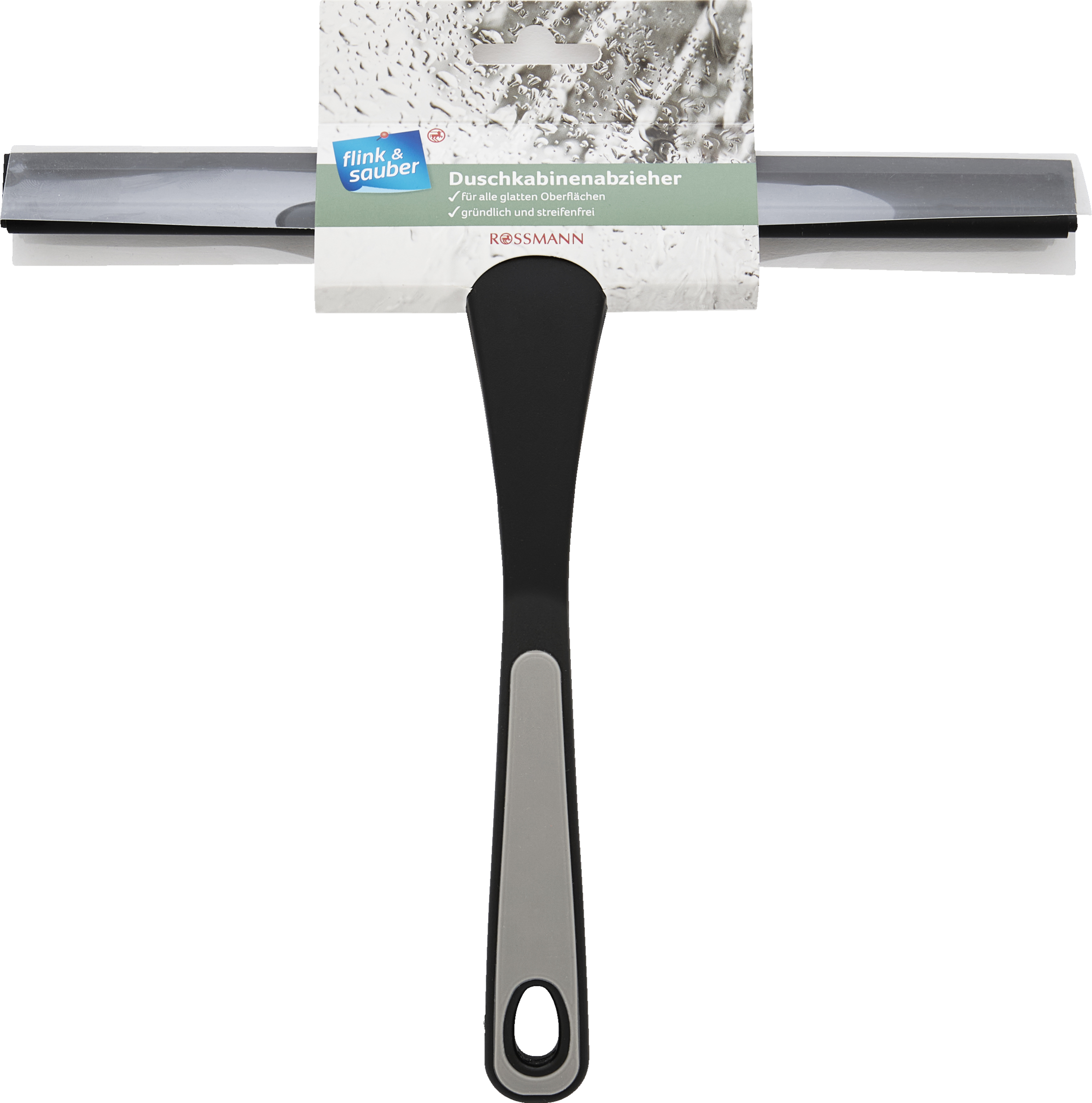 flink & sauber Duschkabinenabzieher mit Aluschiene