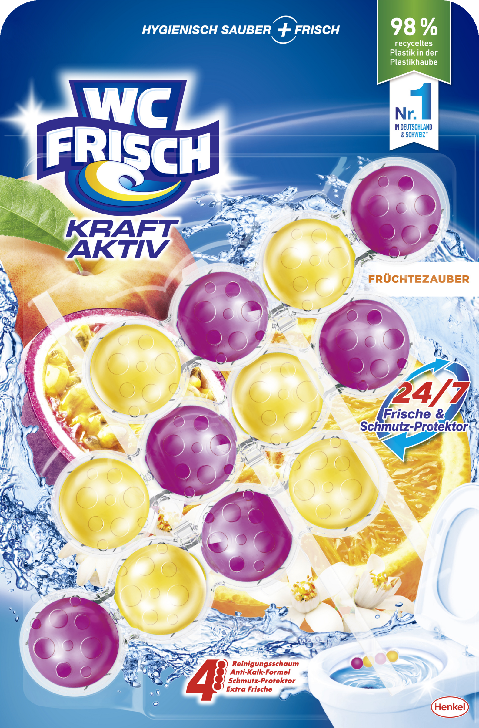 WC FRISCH Kraft Aktiv Duftspüler Früchtezauber Super-Pack