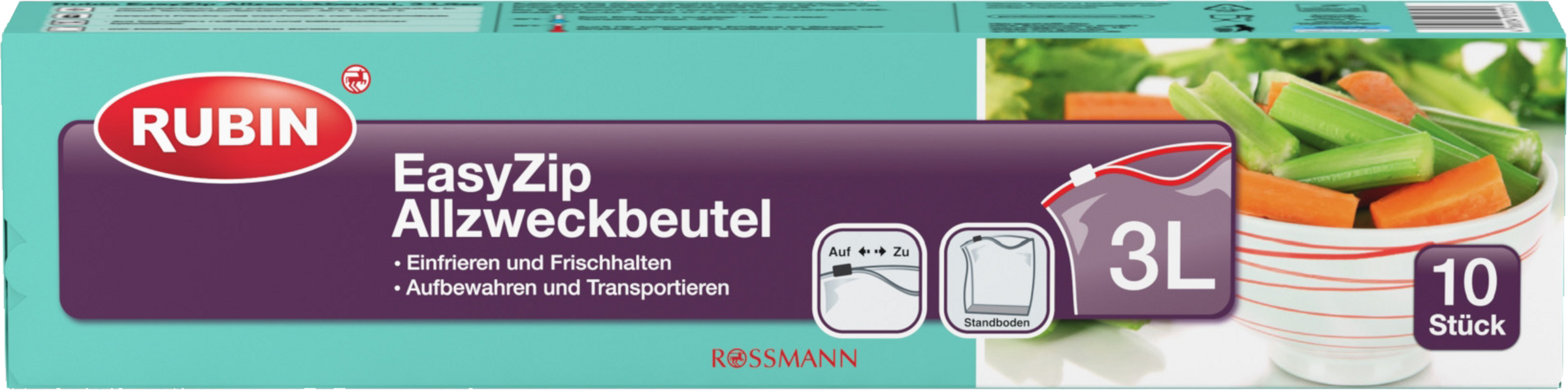 RUBIN EasyZip Allzweckbeutel 3 Liter