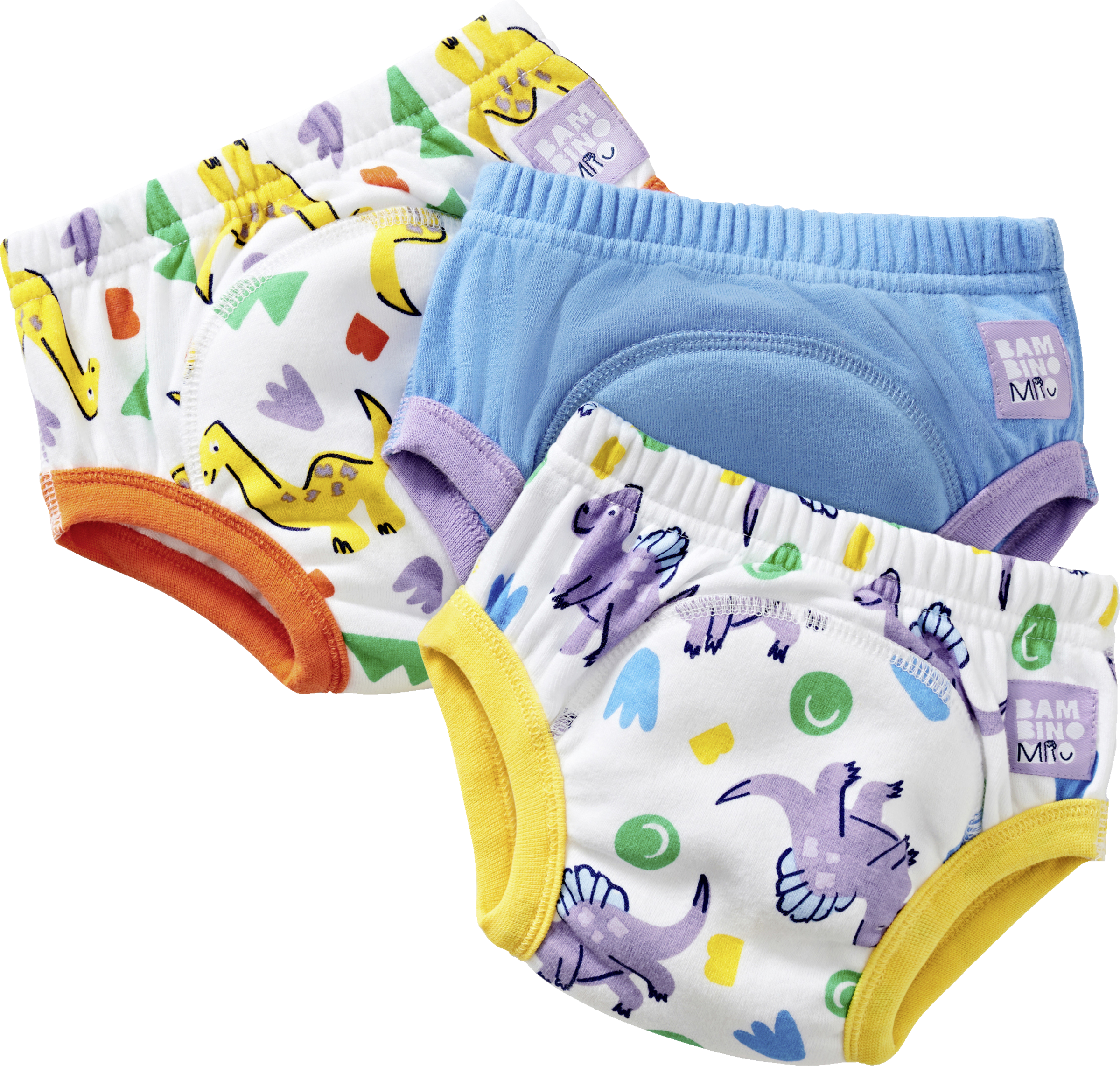 bambino mio 3er Set Töpfchen-Trainingshose Dino, Gr. S, 2-3 Jahre