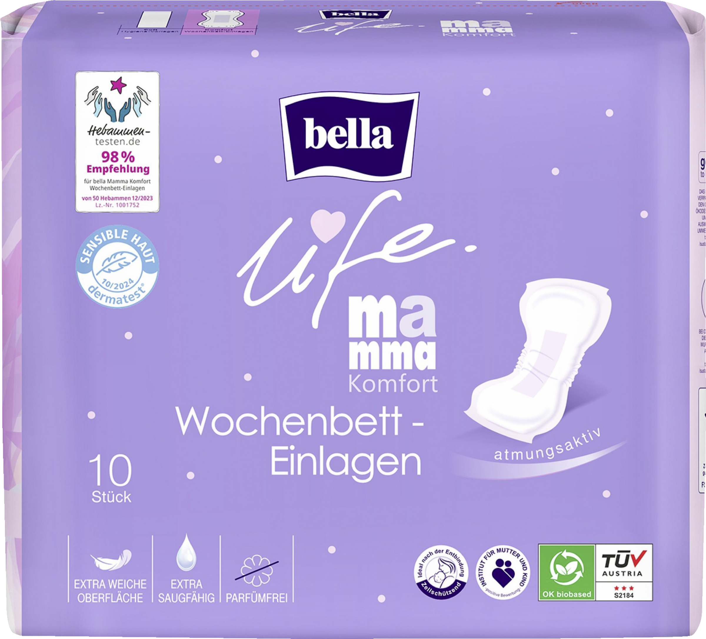 Bella Mamma Komfort Wochenbett-Einlagen