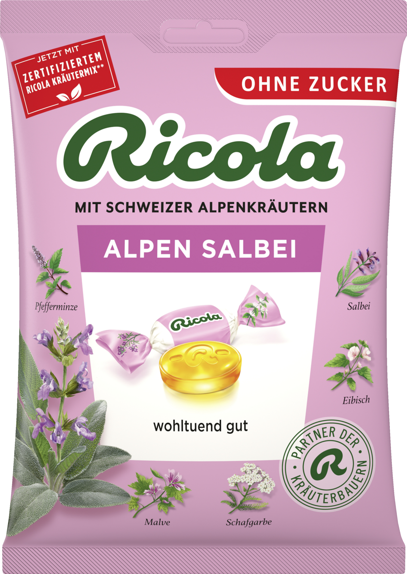 Ricola Alpen Salbei Hustenbonbons (20 Bonbons)