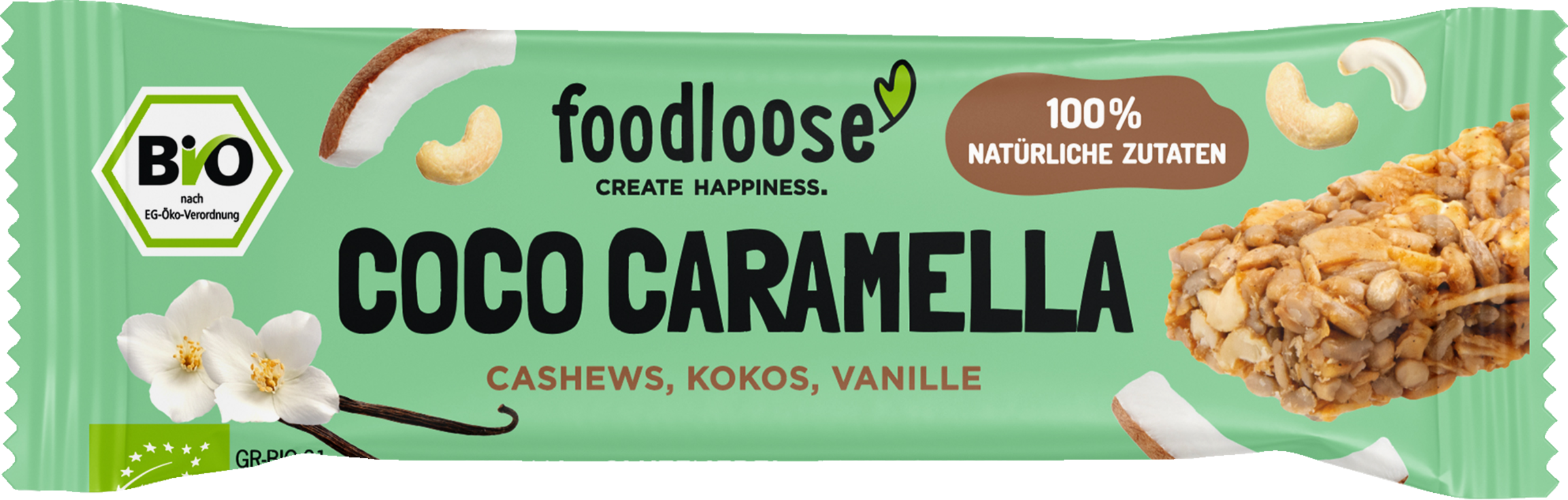 foodloose Bio Nussriegel Coco Caramella