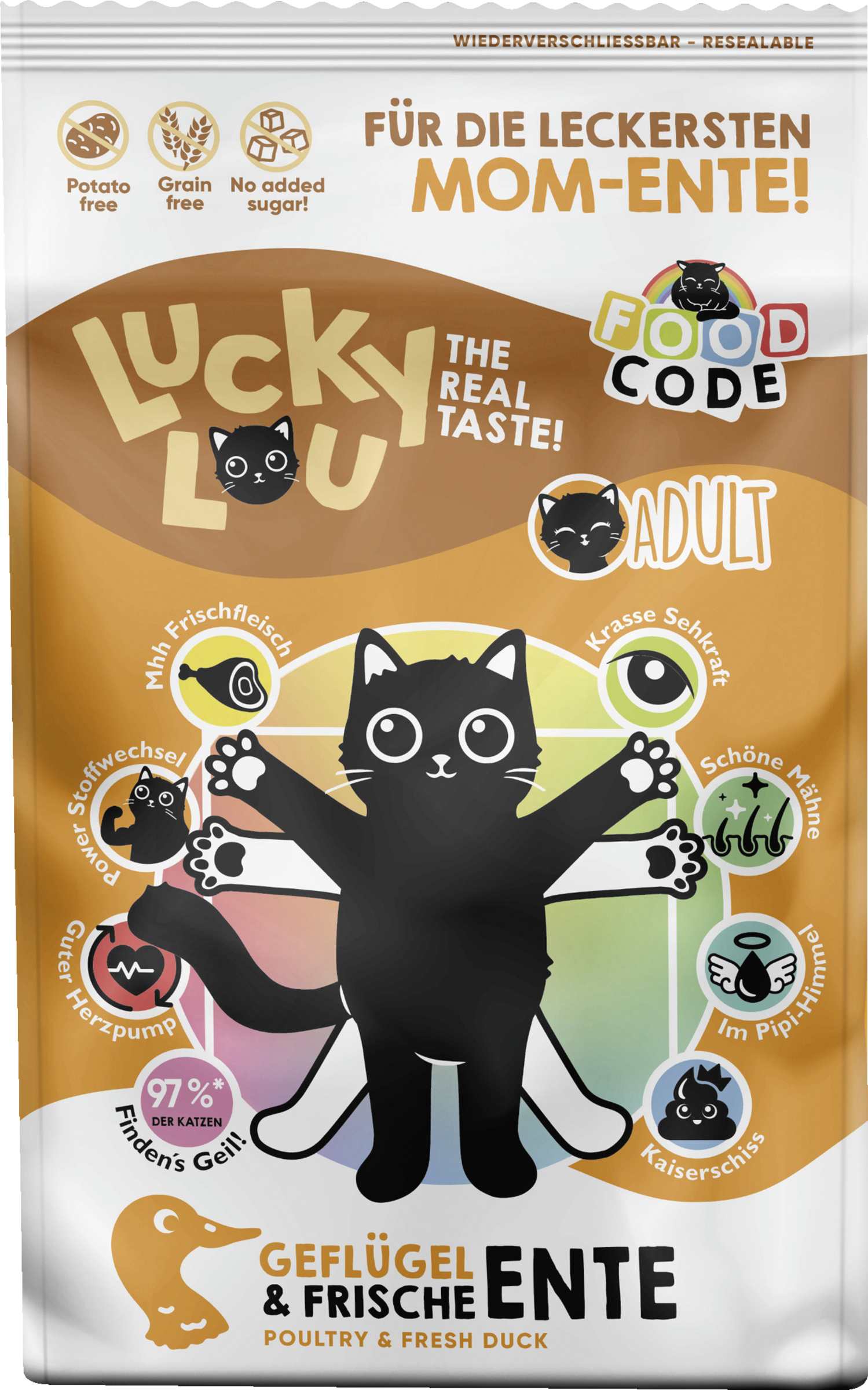 Lucky Lou FoodCode Adult Geflügel & Ente Trockenfutter