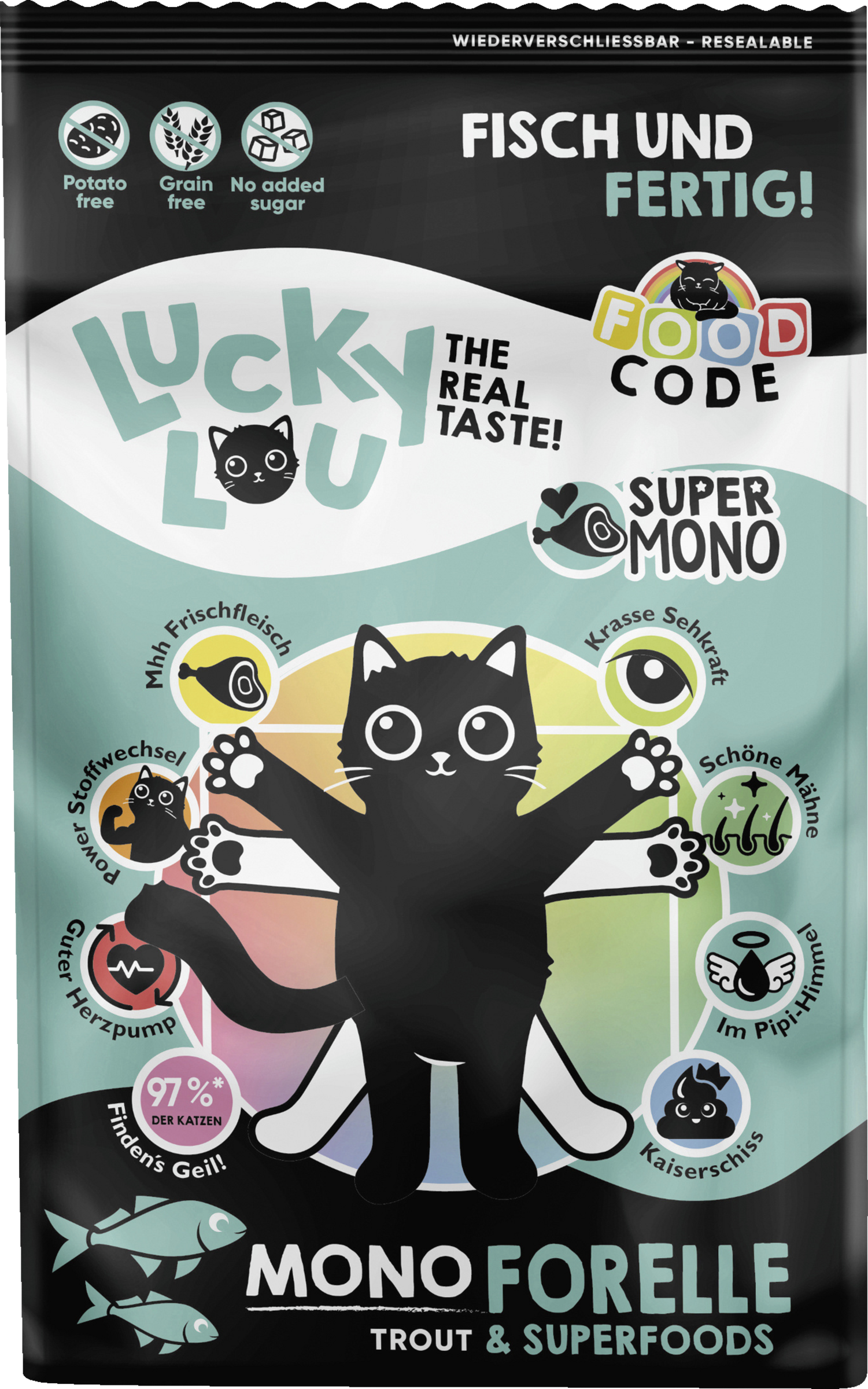 Lucky Lou FoodCode Mono Forelle