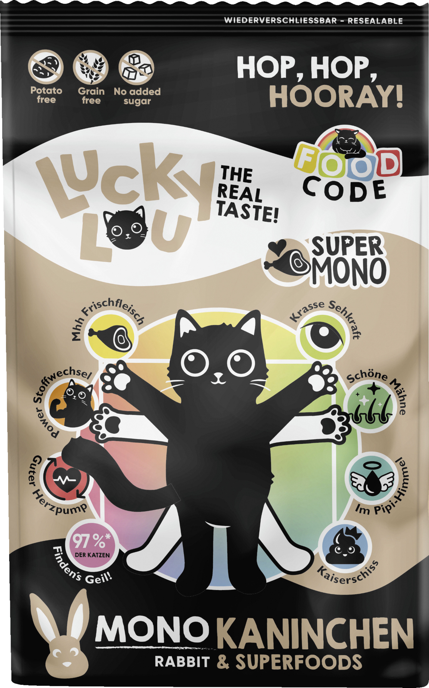 Lucky Lou FoodCode Mono Kaninchen Trockenfutter
