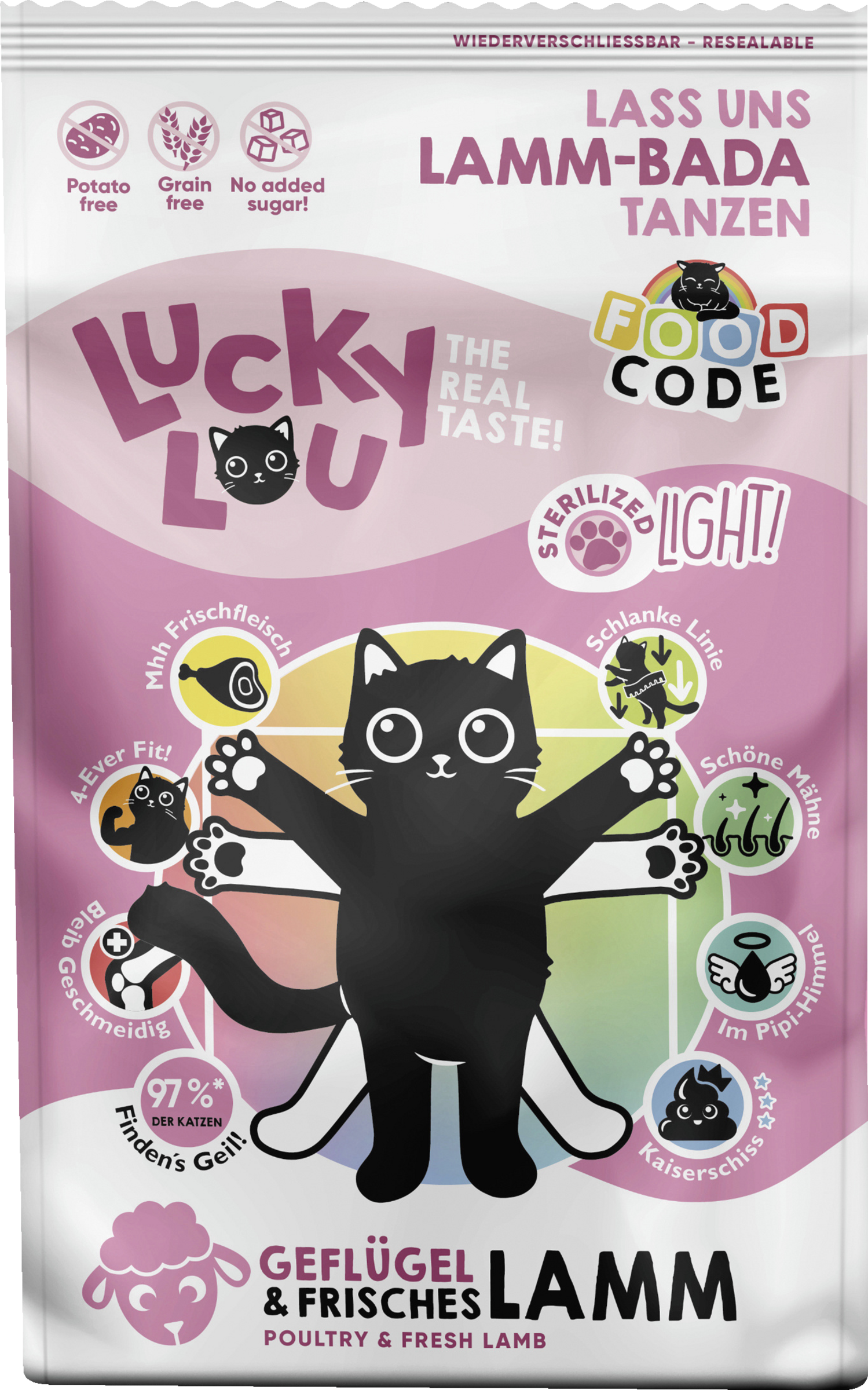 Lucky Lou FoodCode Light Geflügel & Lamm Trockenfutter