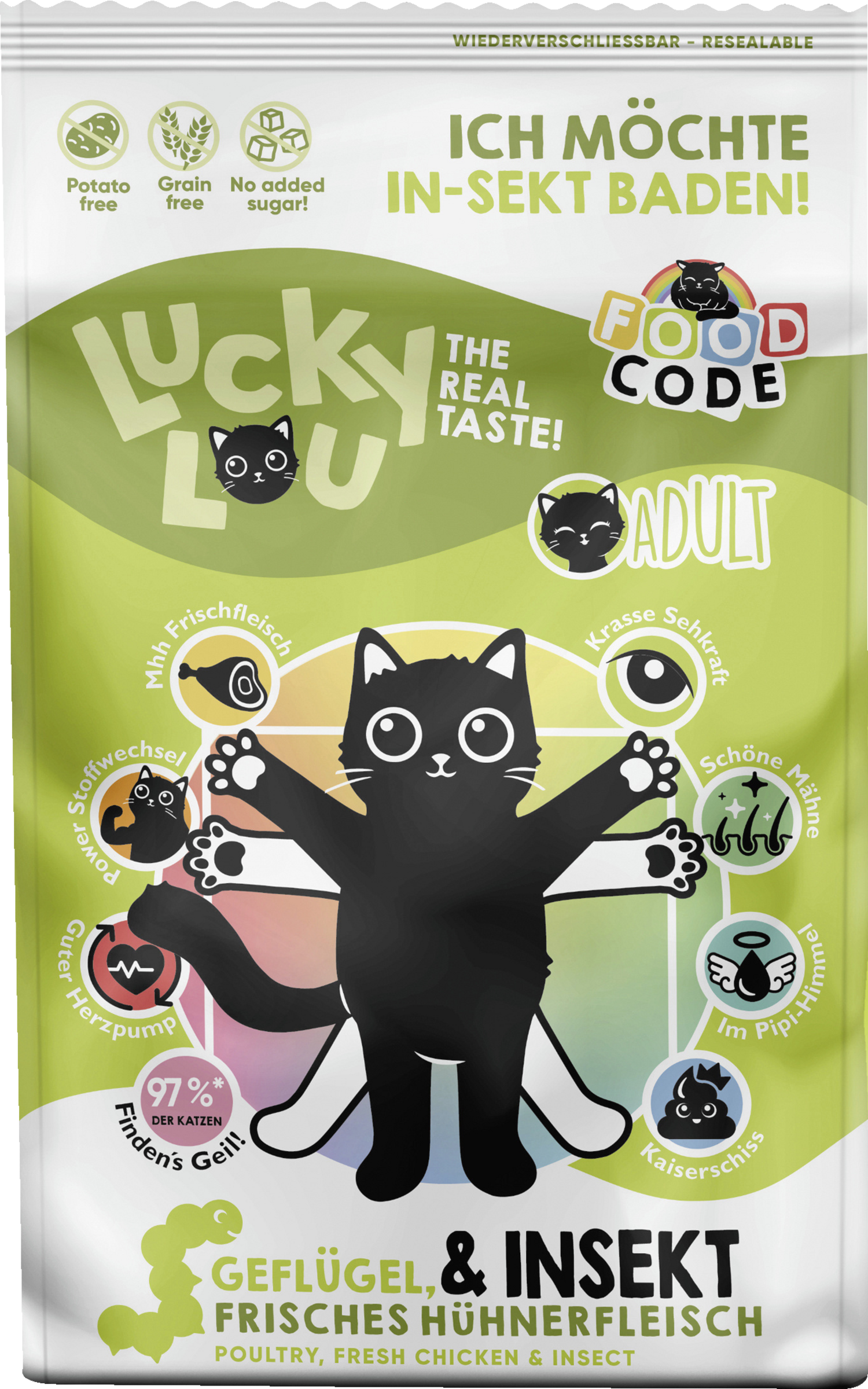 Lucky Lou FoodCode Adult Geflügel & Insekten