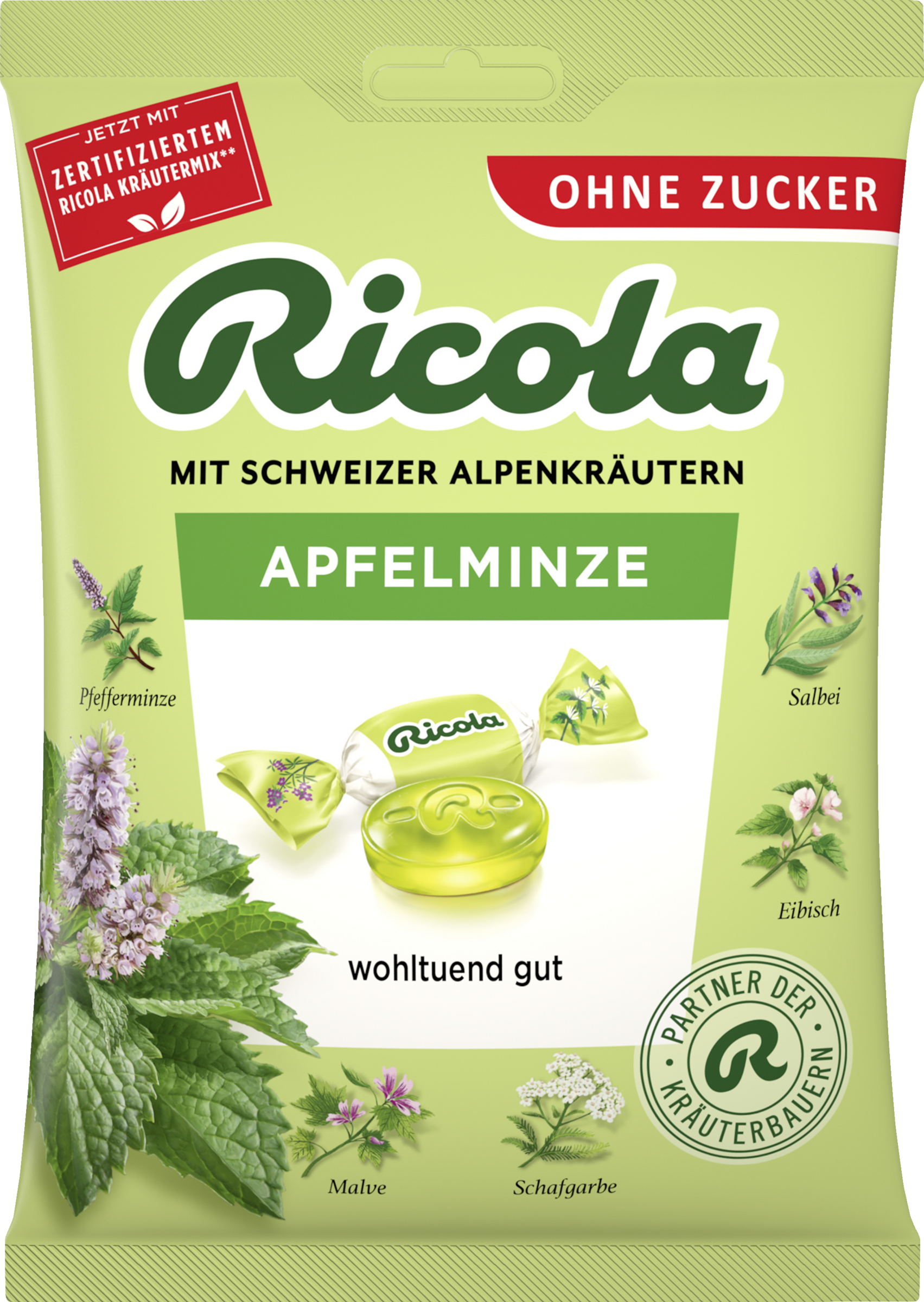 Apfelminze Hustenbonbons