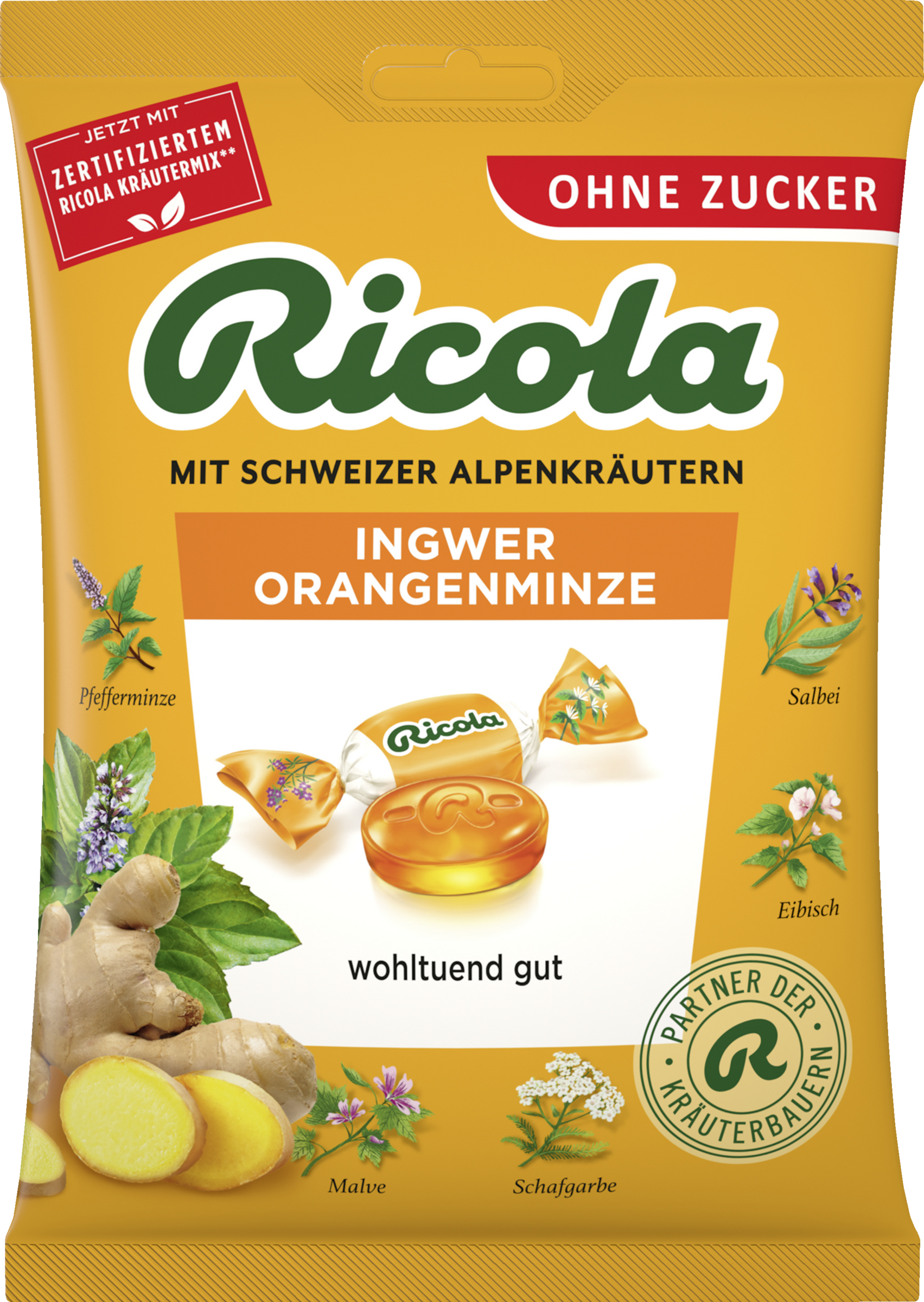 Ingwer Orangenminze Hustenbonbons