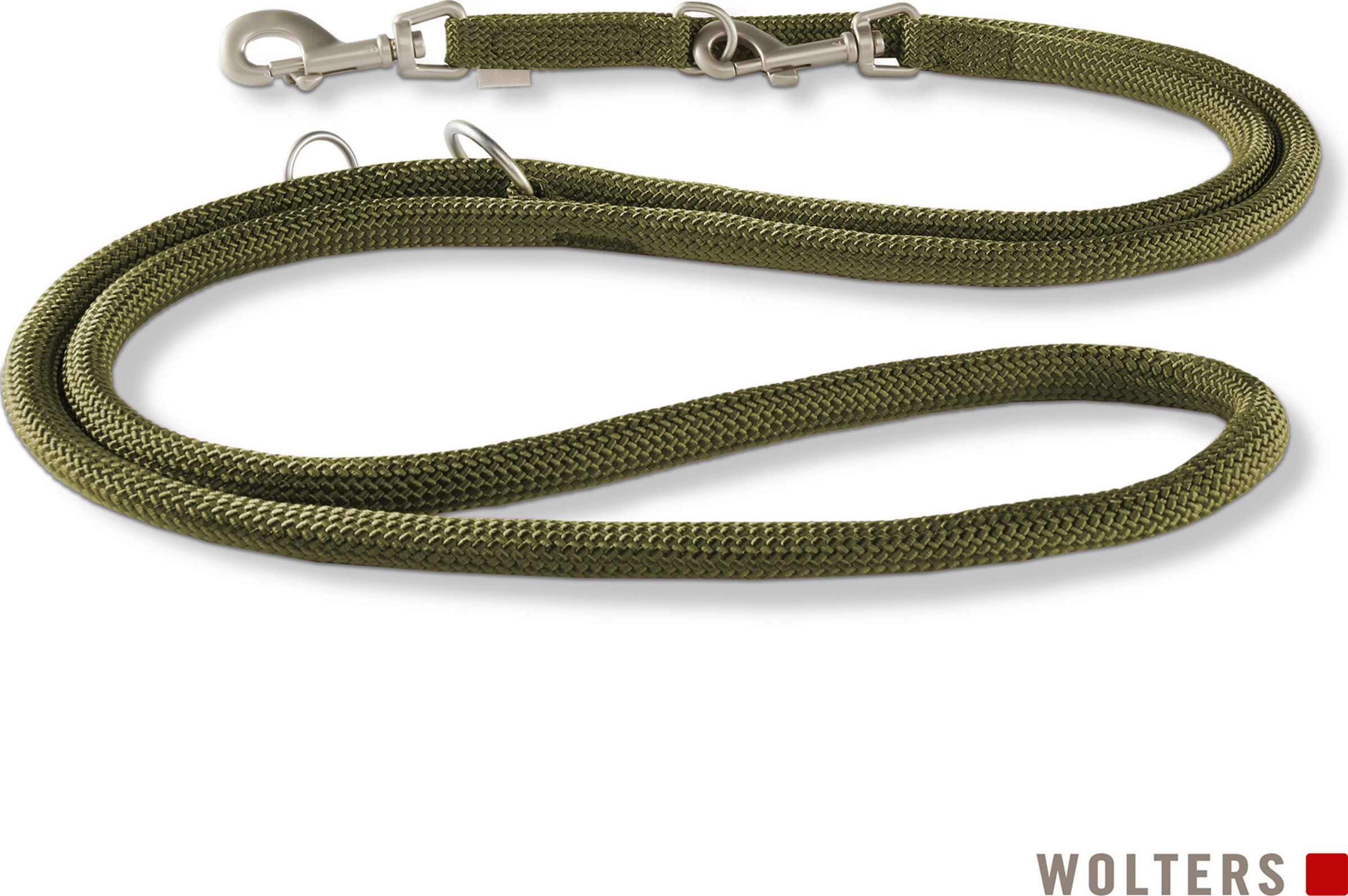 WOLTERS K2-Tauprogramm Führleine, 200 cm x 0,9 cm, olive