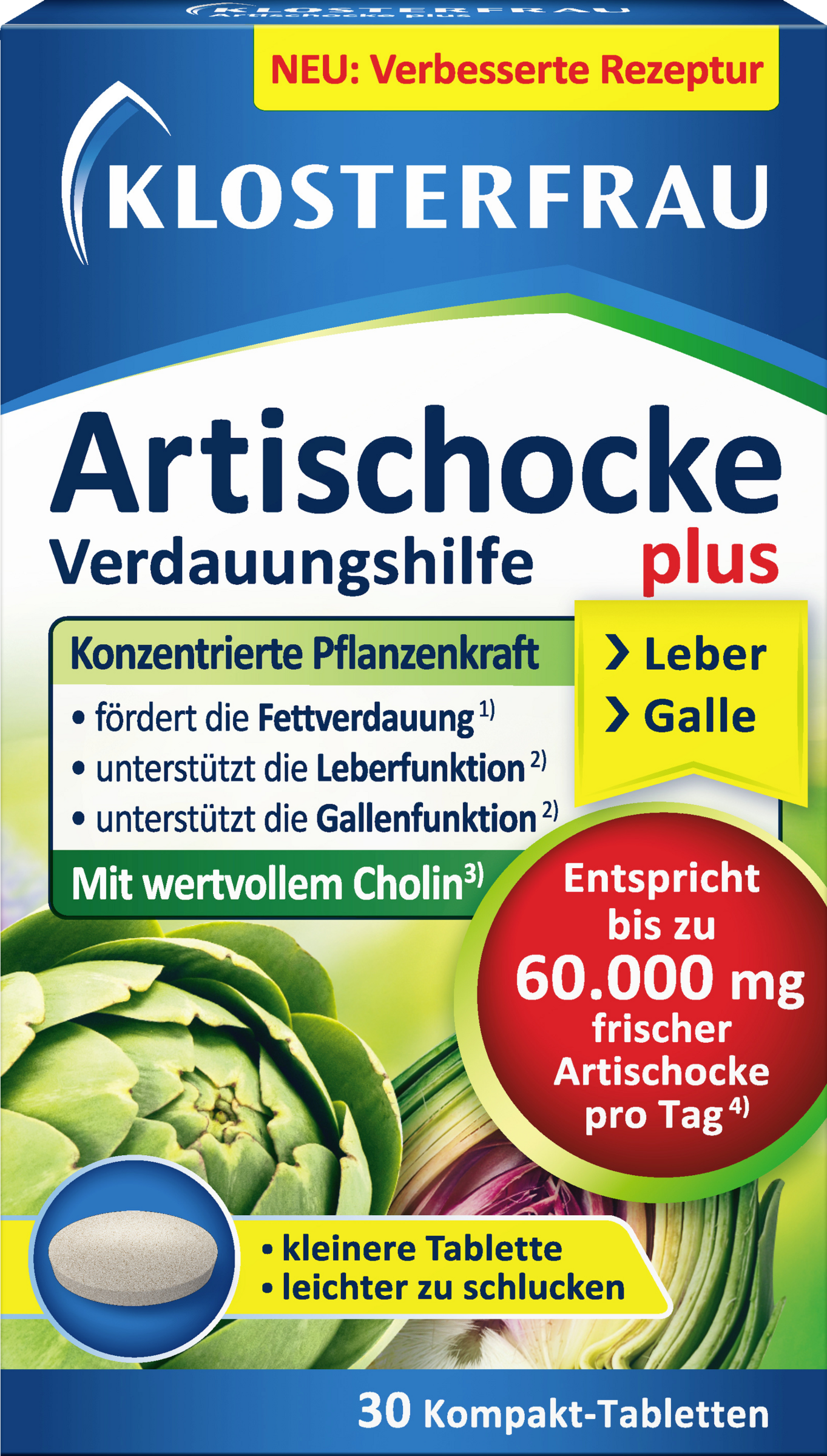 Klosterfrau Artischocke Plus Tabletten