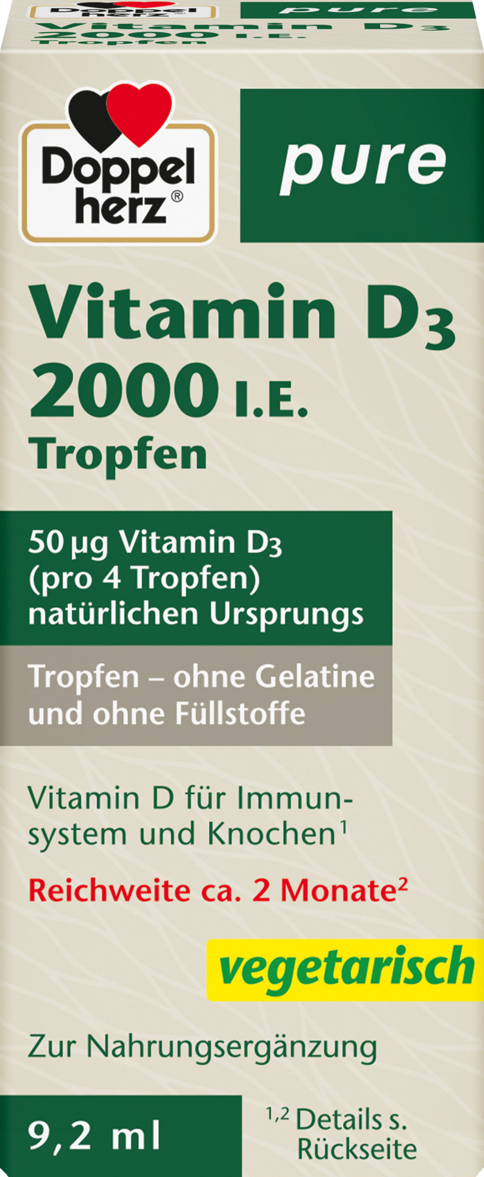 Doppelherz pure Vitamin D3 2000 IE Tropfen