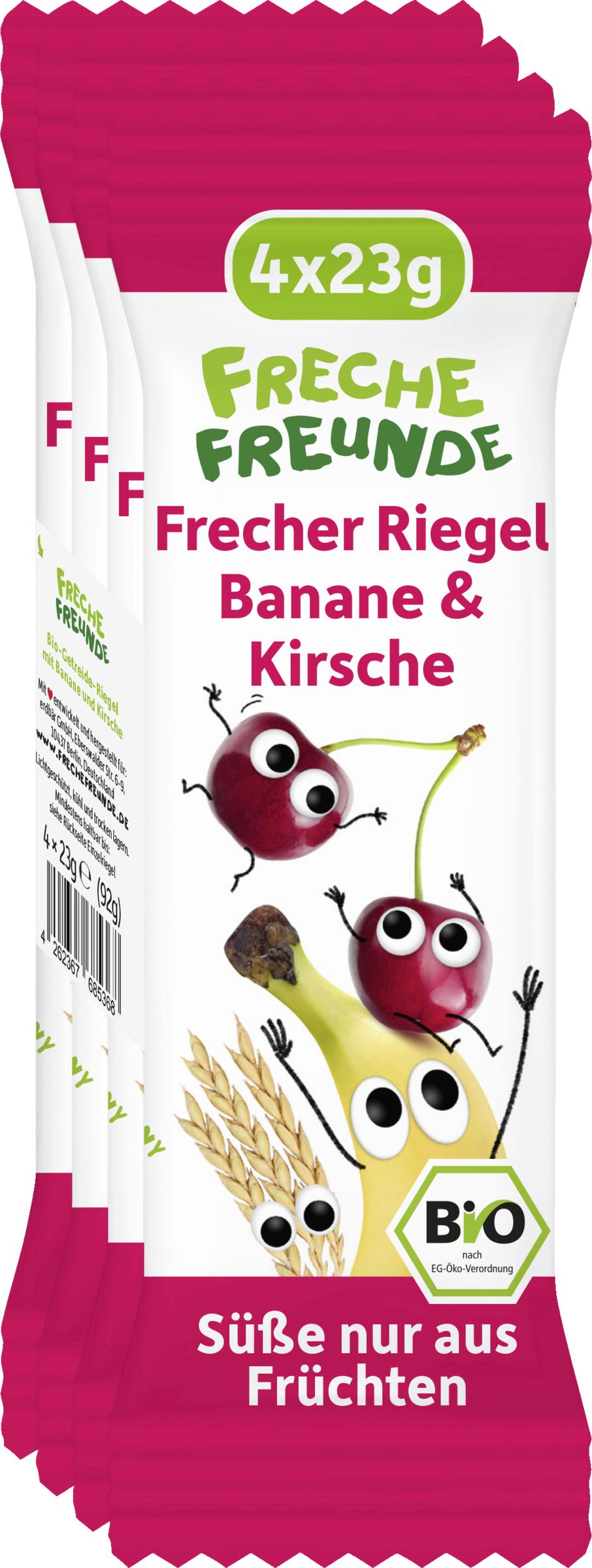 Bio Frecher Riegel Banane & Kirsche