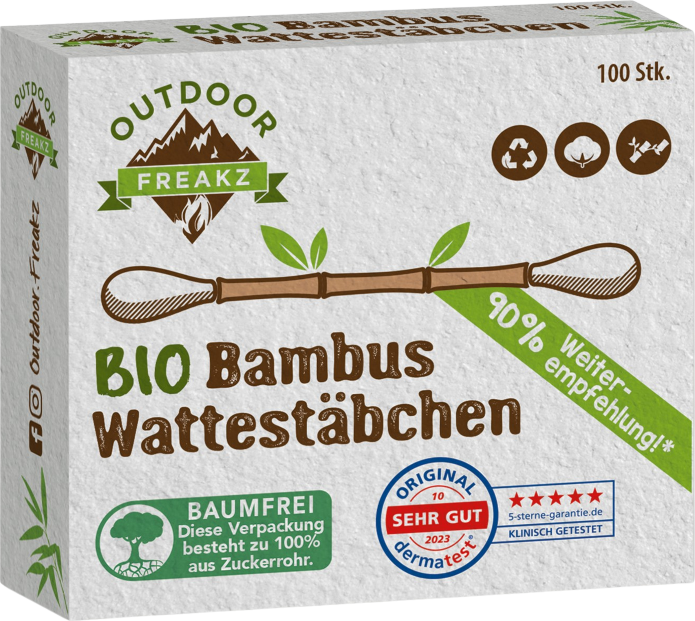 Outdoor Freakz Bambus Wattestäbchen