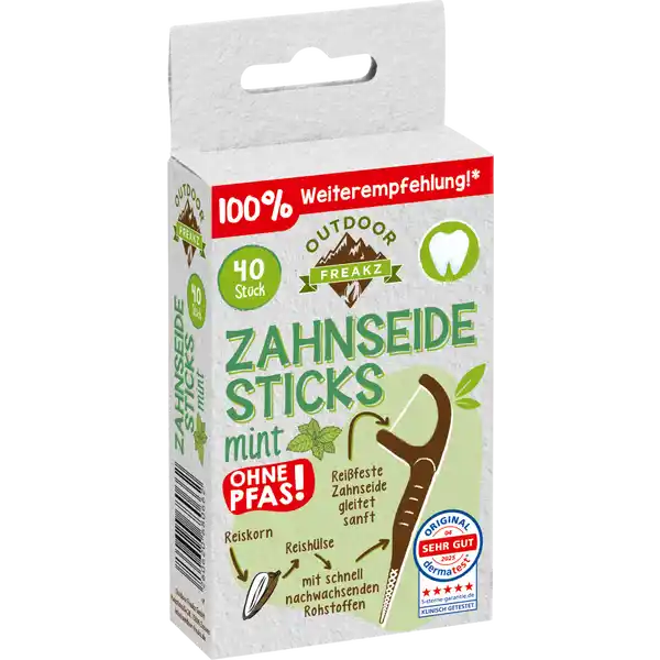 أعواد خيط الأسنان بالنعناع