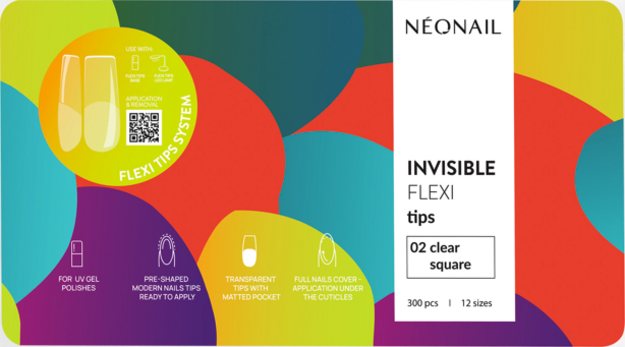 Invisible Flexi Tips 02 - Clear Square