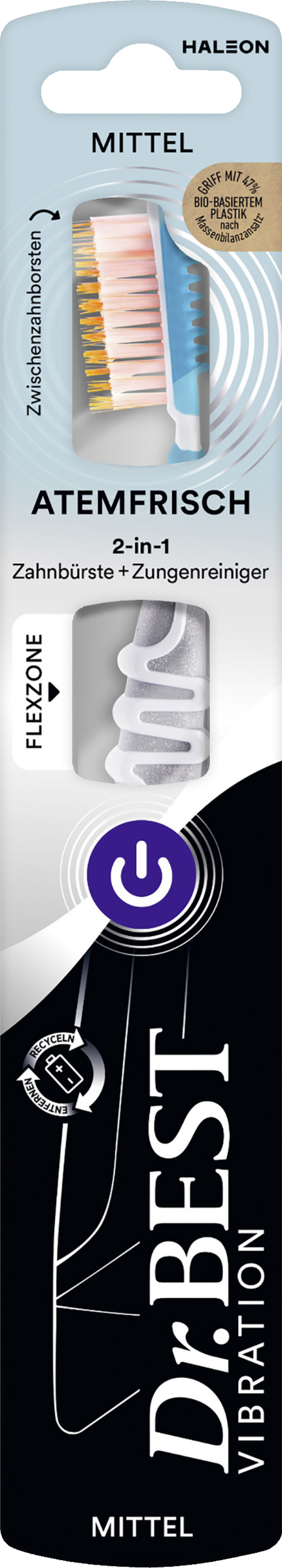 فرشاة أسنان Vibration Atemfrisch متوسطة
