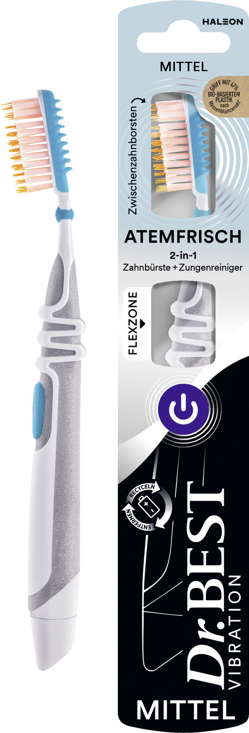 فرشاة أسنان Vibration Atemfrisch متوسطة 3