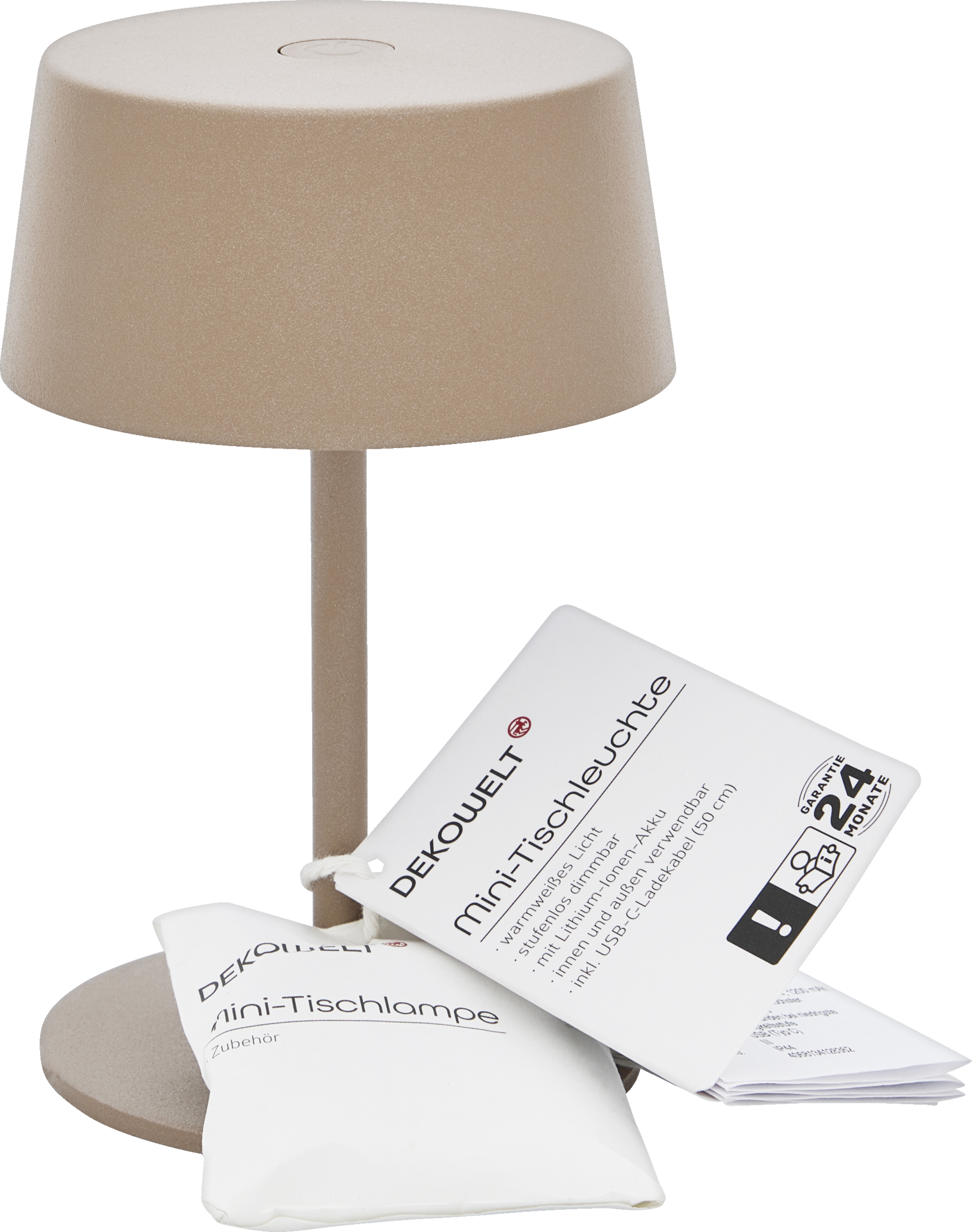 DEKOWELT Mini-Tischleuchte ca. 13,7 cm