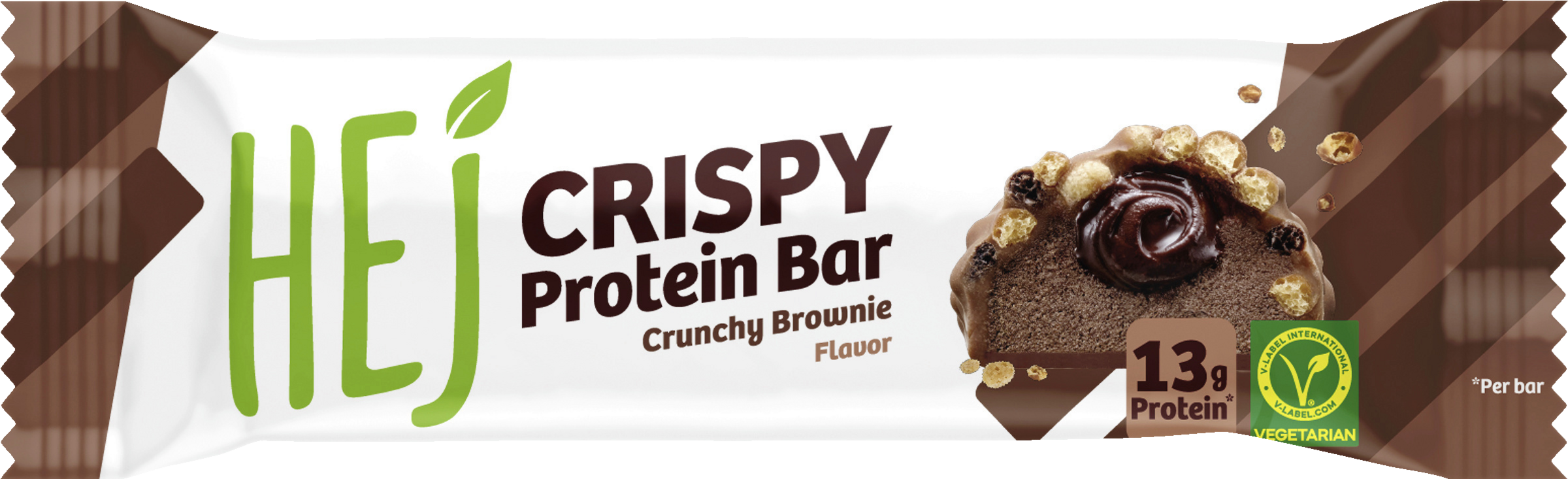 HEJ HEJ Natural Crispy Protein Bar Crunchy Brownie Flavor 1 Riegel à 45g