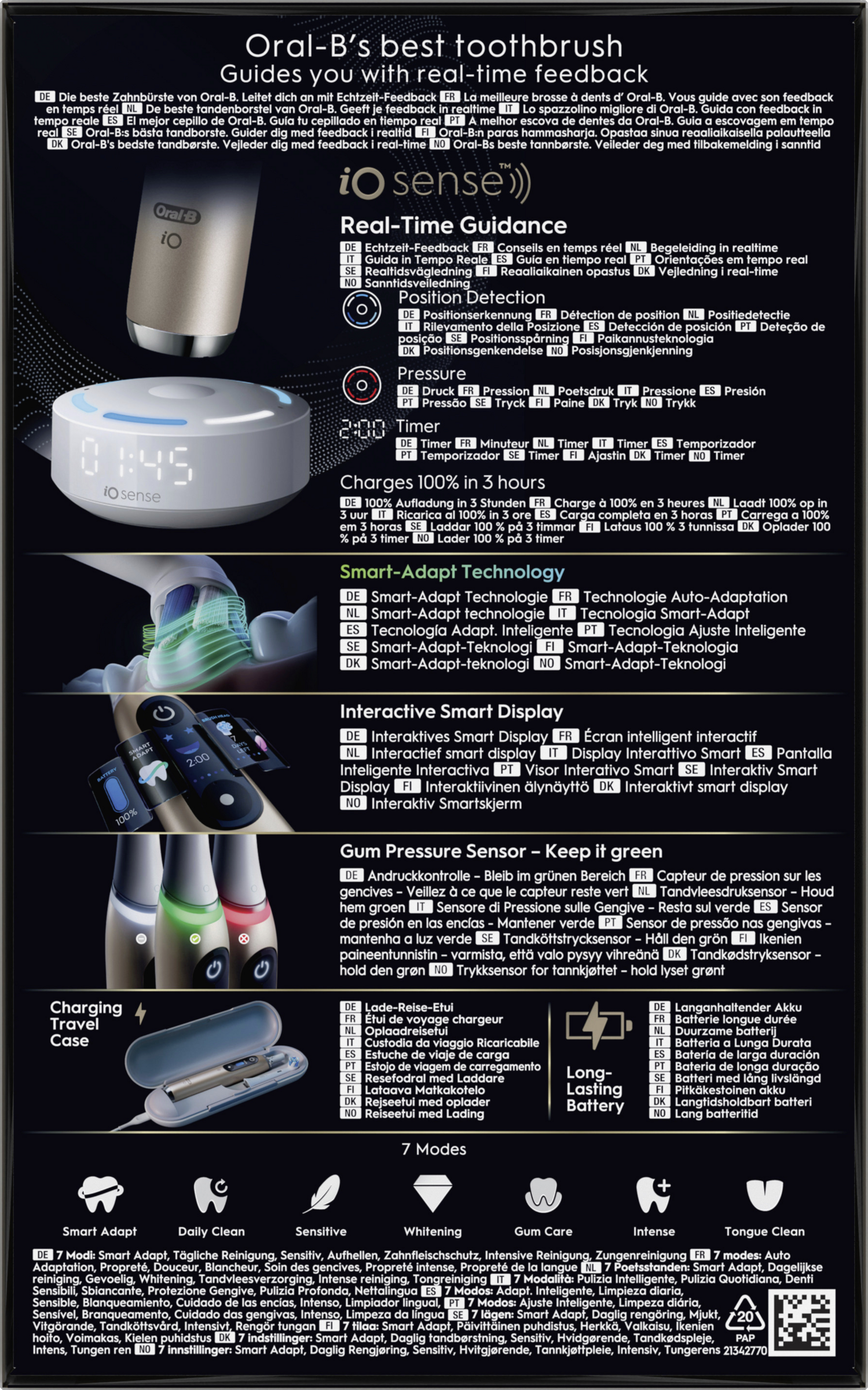 فرشاة أسنان كهربائية iO Series 10 Eclipse Gold 4