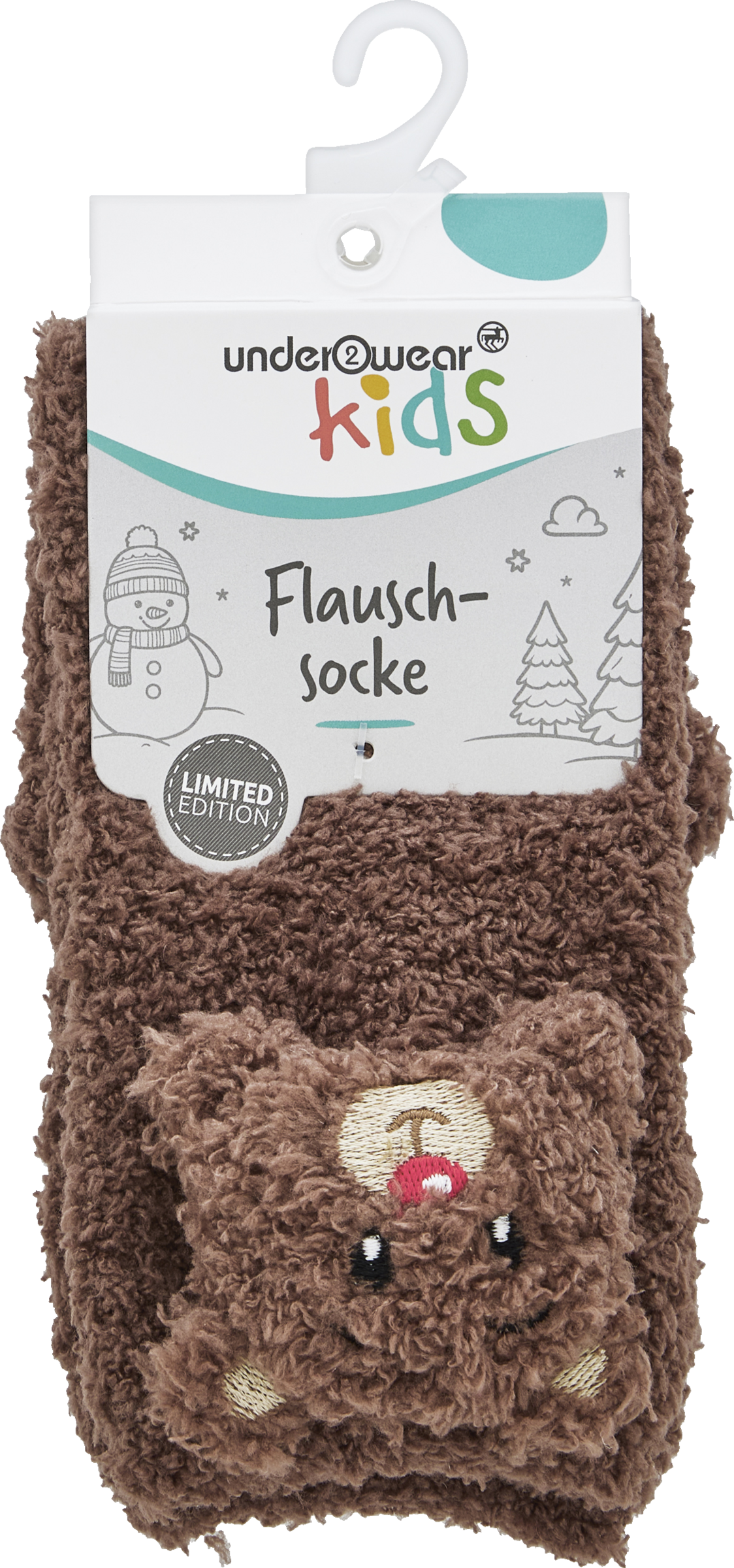 Flauschsocke Bär Gr. 27/30